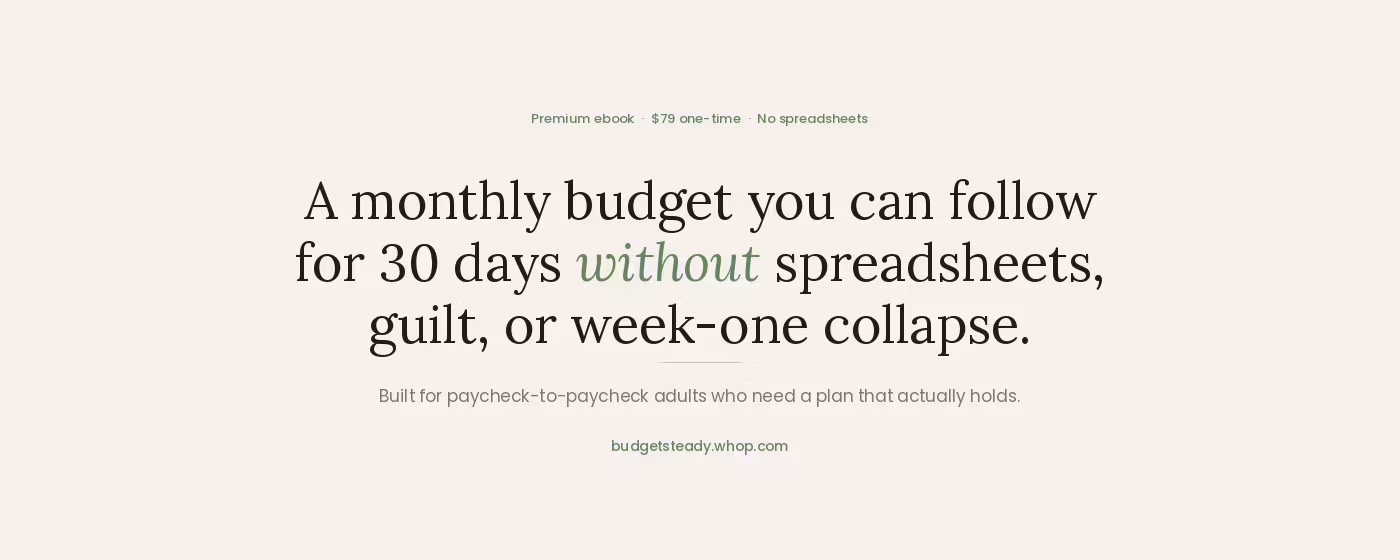 Budget Steady