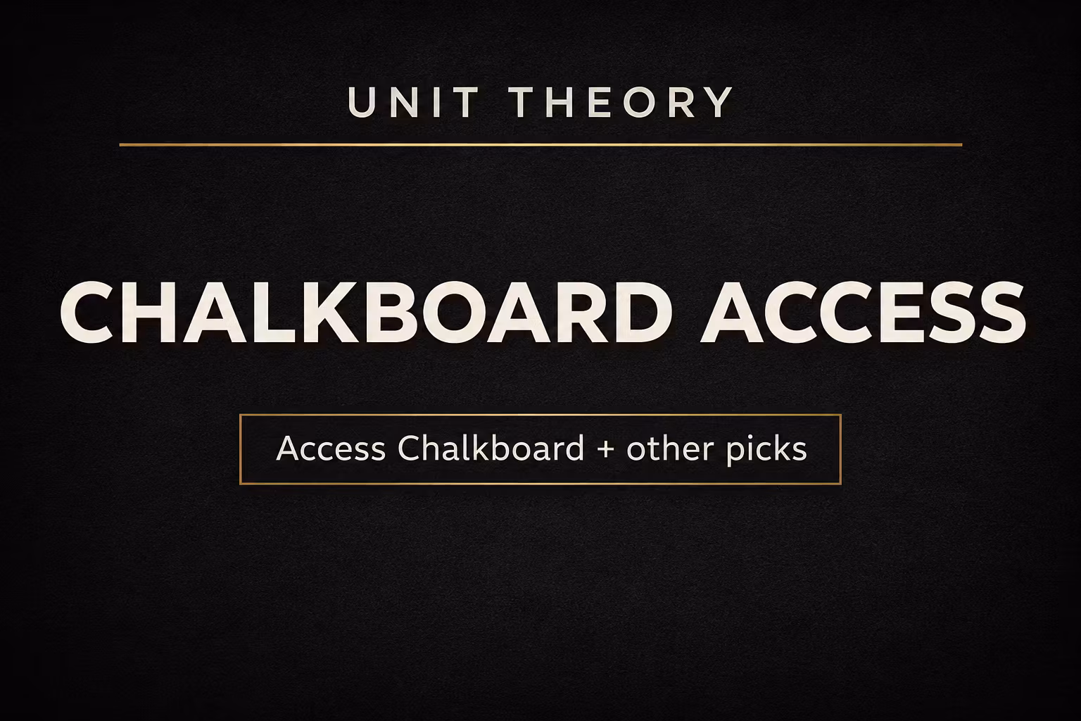 Chalkboard Access