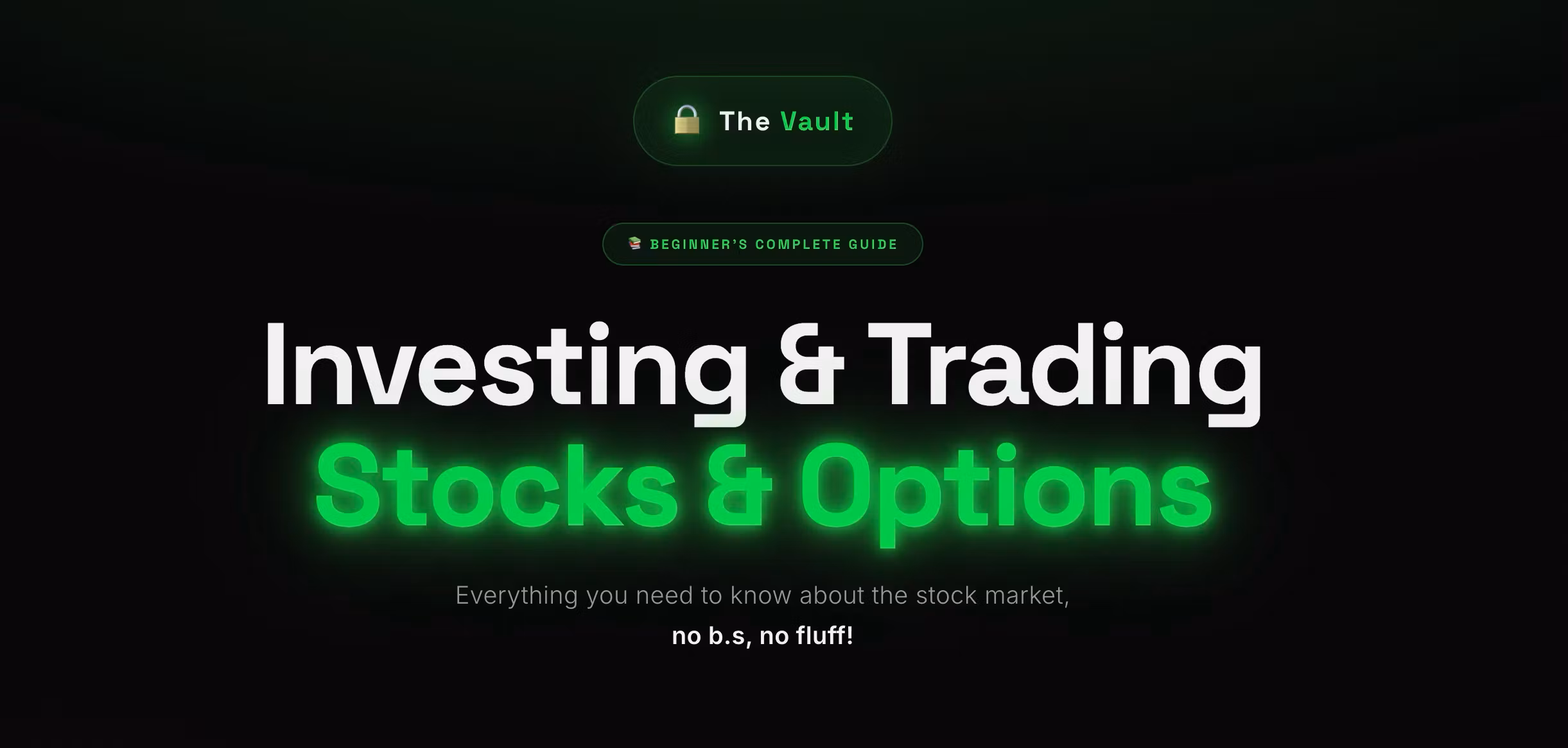 Beginner's Guide to Investing & Trading