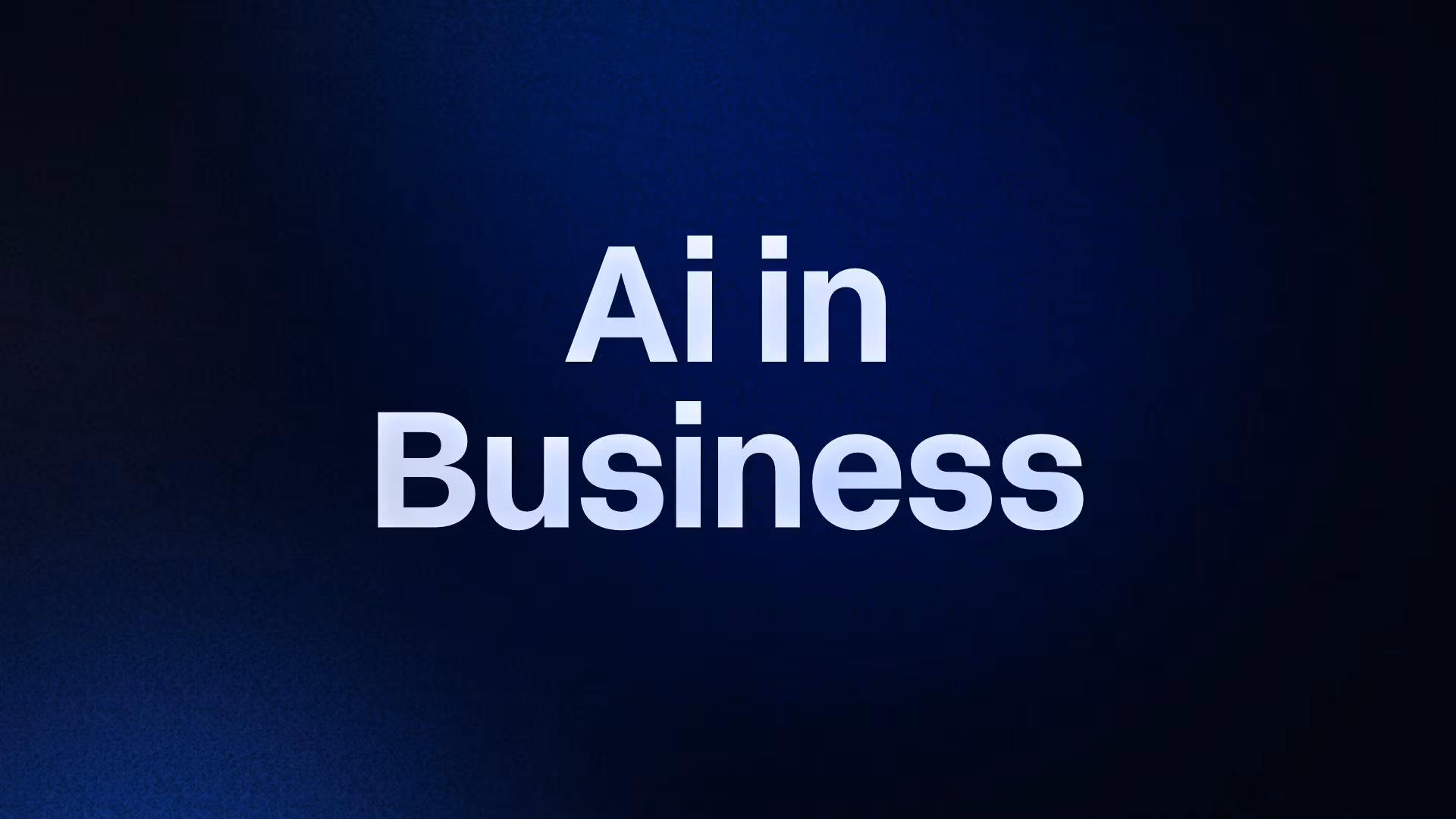 Ai in Business