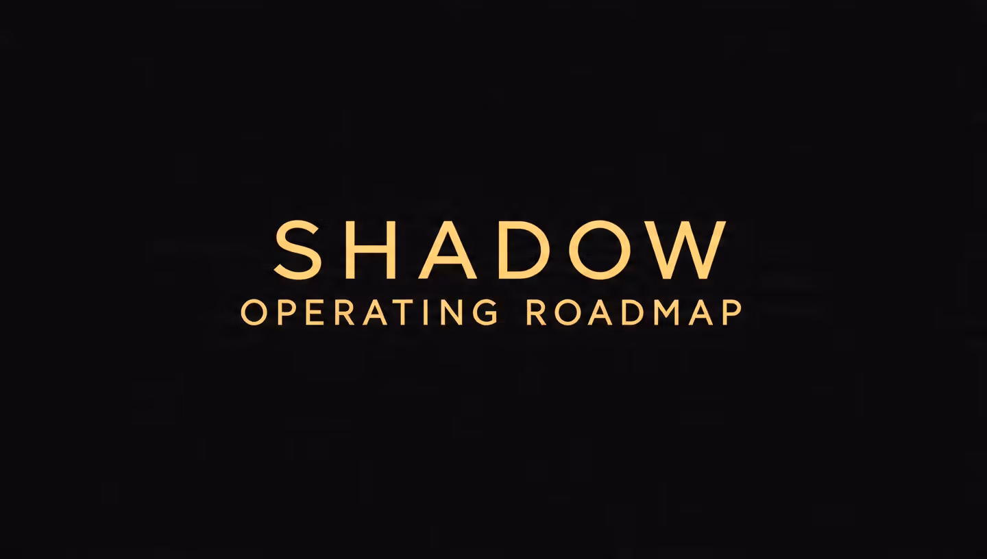 Shadow Operating Roadmap