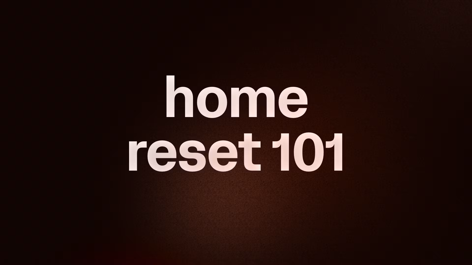 tidying your home