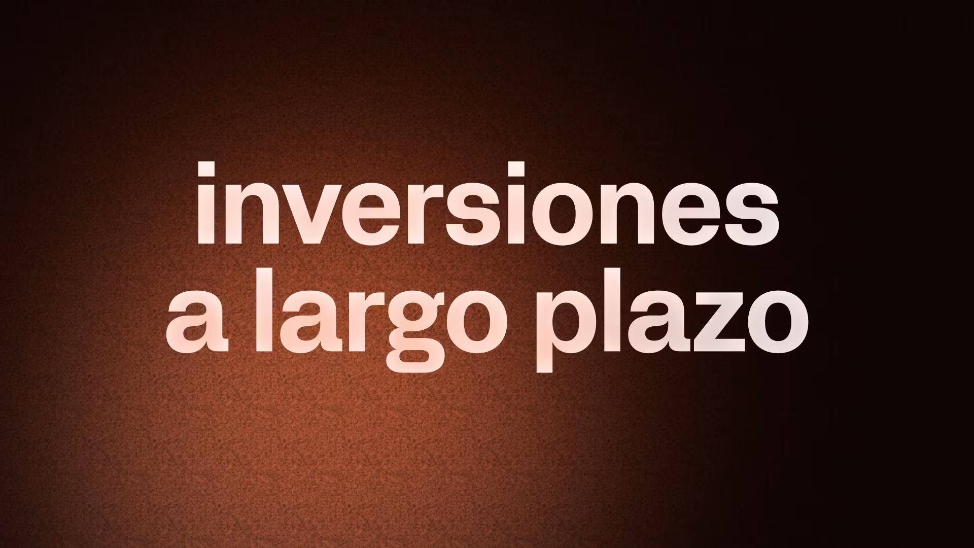 inversiones a largo plazo