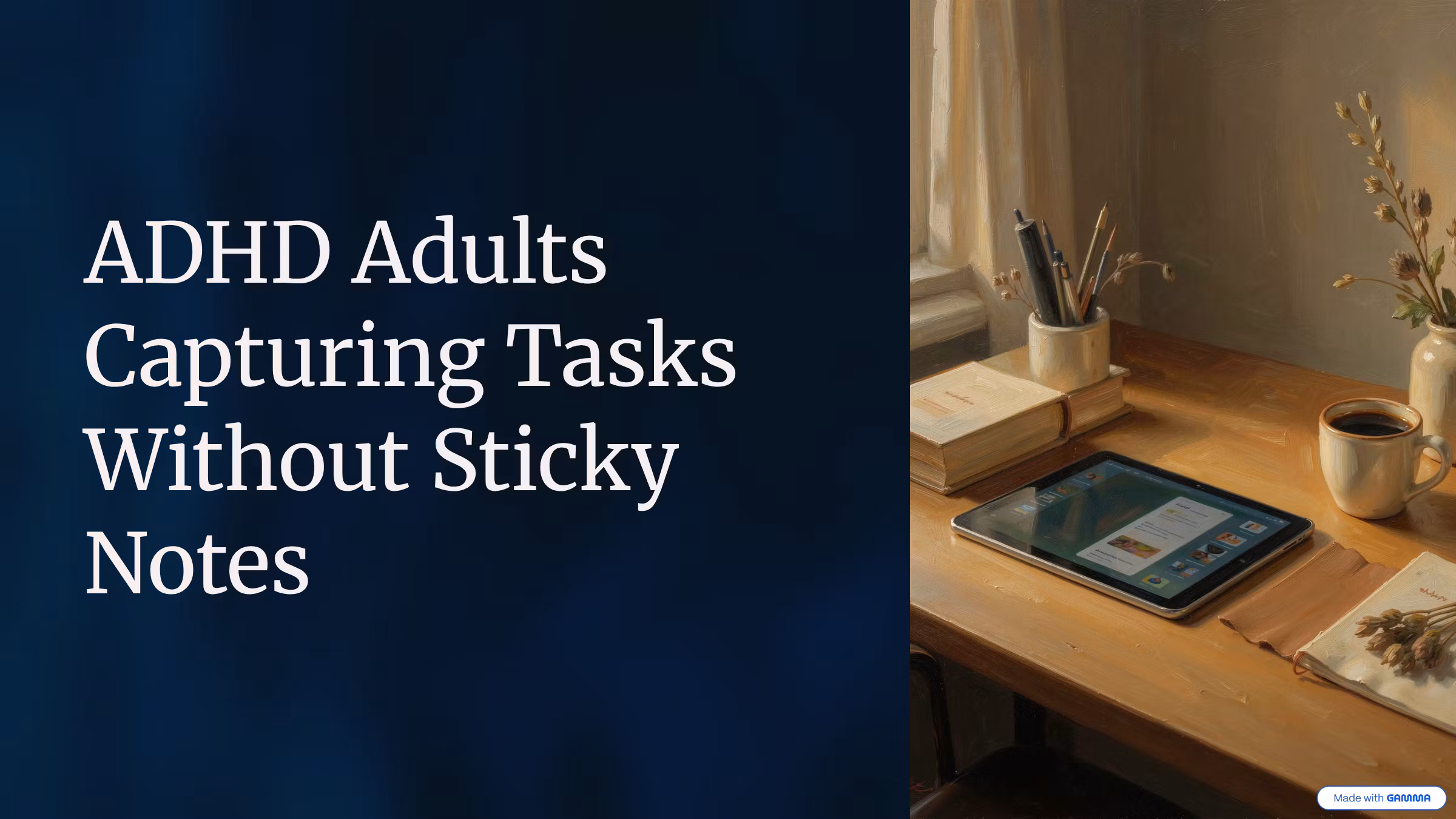 ADHD Adults Capturing Tasks WithoutNotes