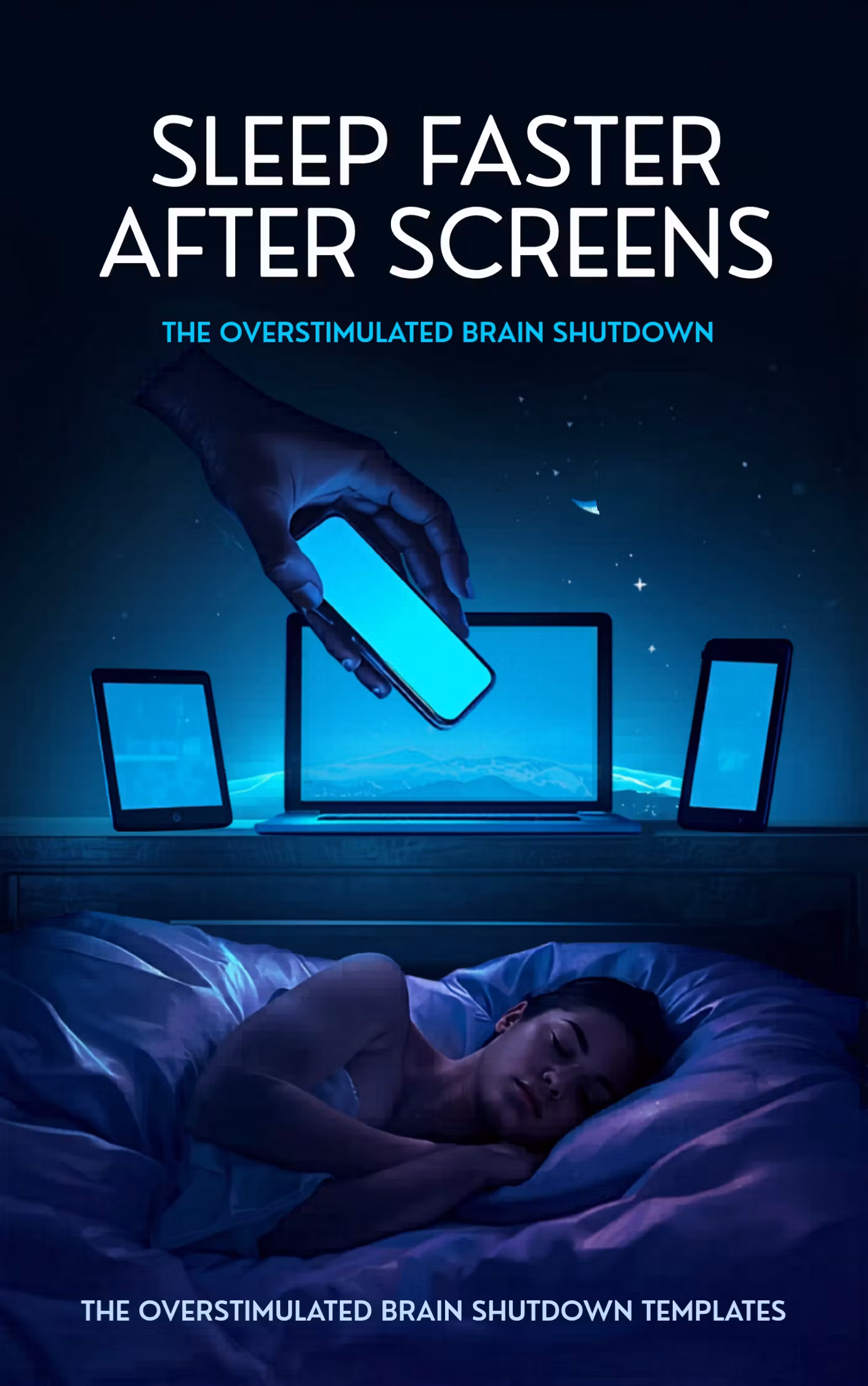 Sleep Faster After Screens: The Overstimulated Brain Shutdown Templates Ebook
