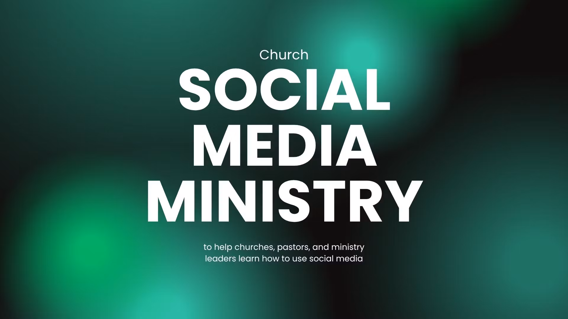 Church Social Media Ministry
