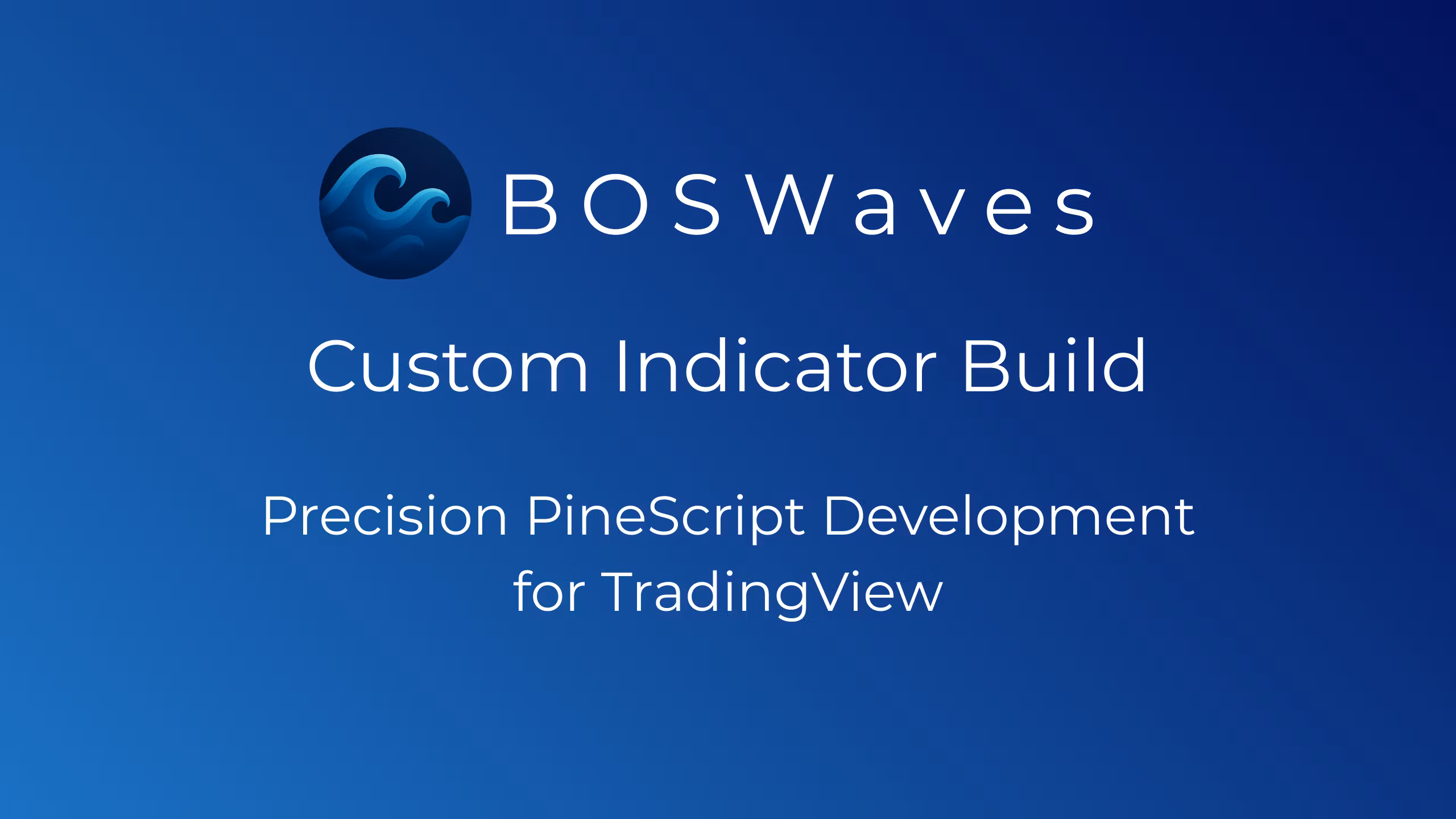 Custom Indicator Build