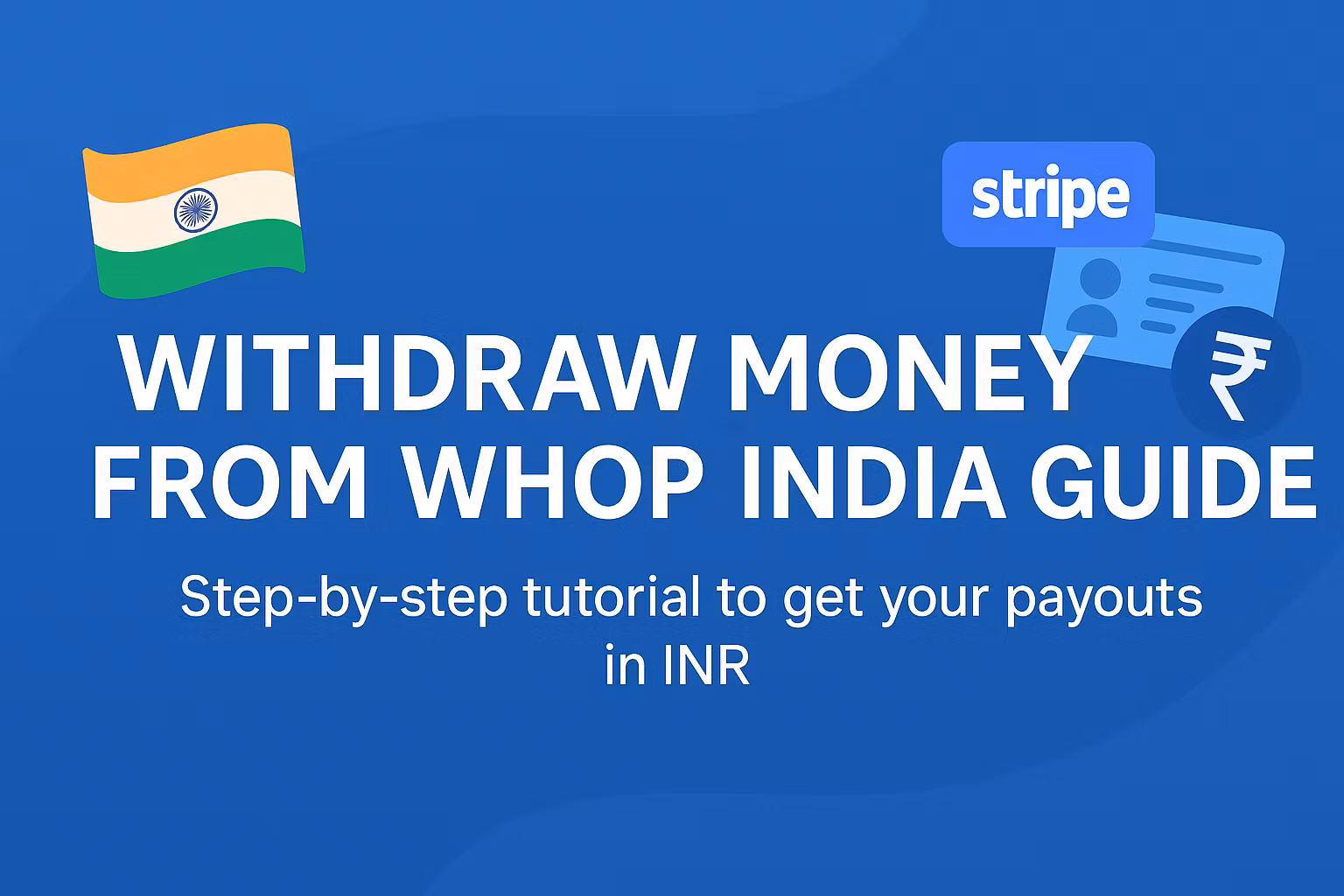 Withdraw money steps (India) $