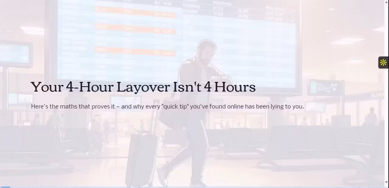 European Layover Time Planner - Know Your Real City Hours