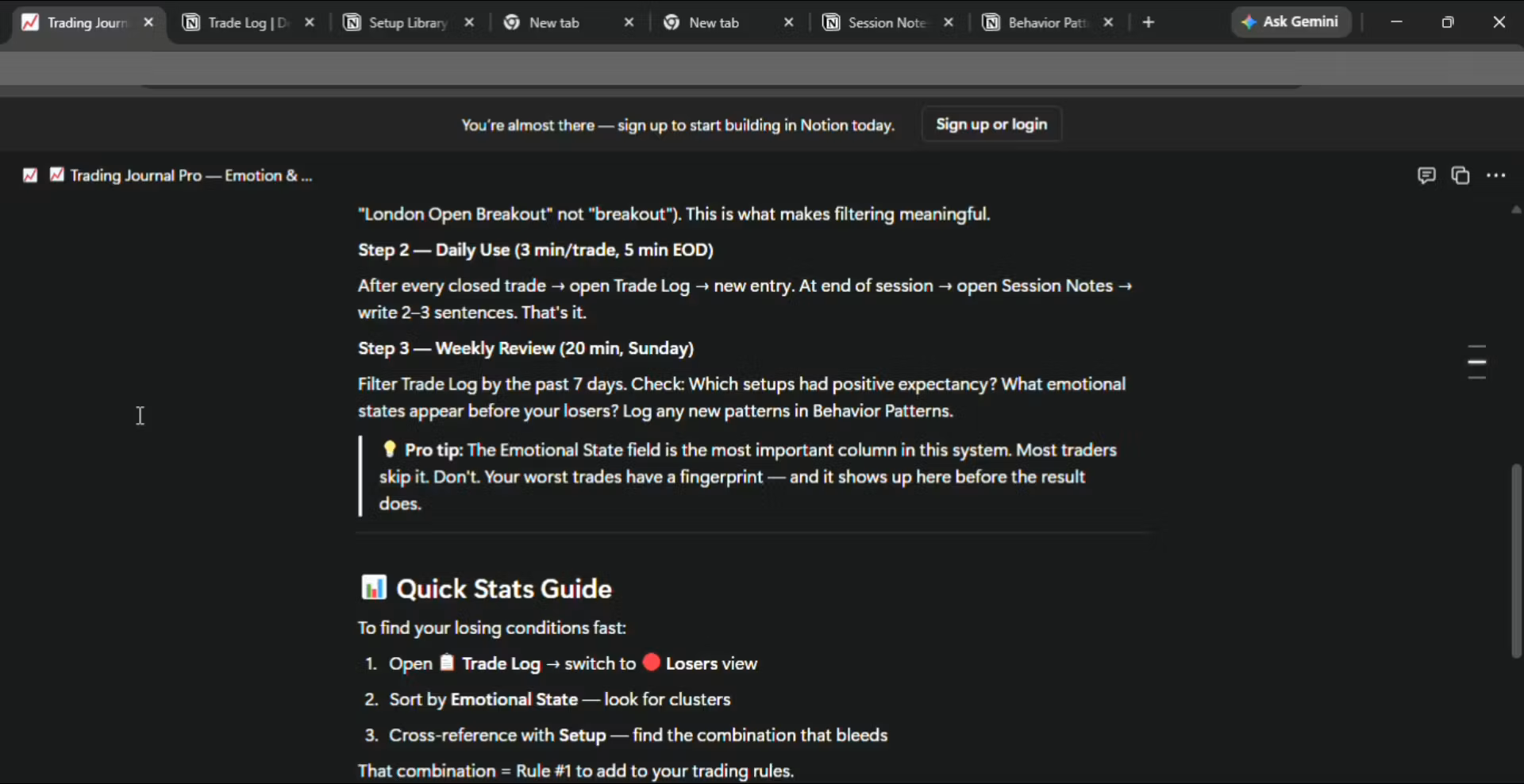 Most traders' journaling system is a notes app they stopped opening