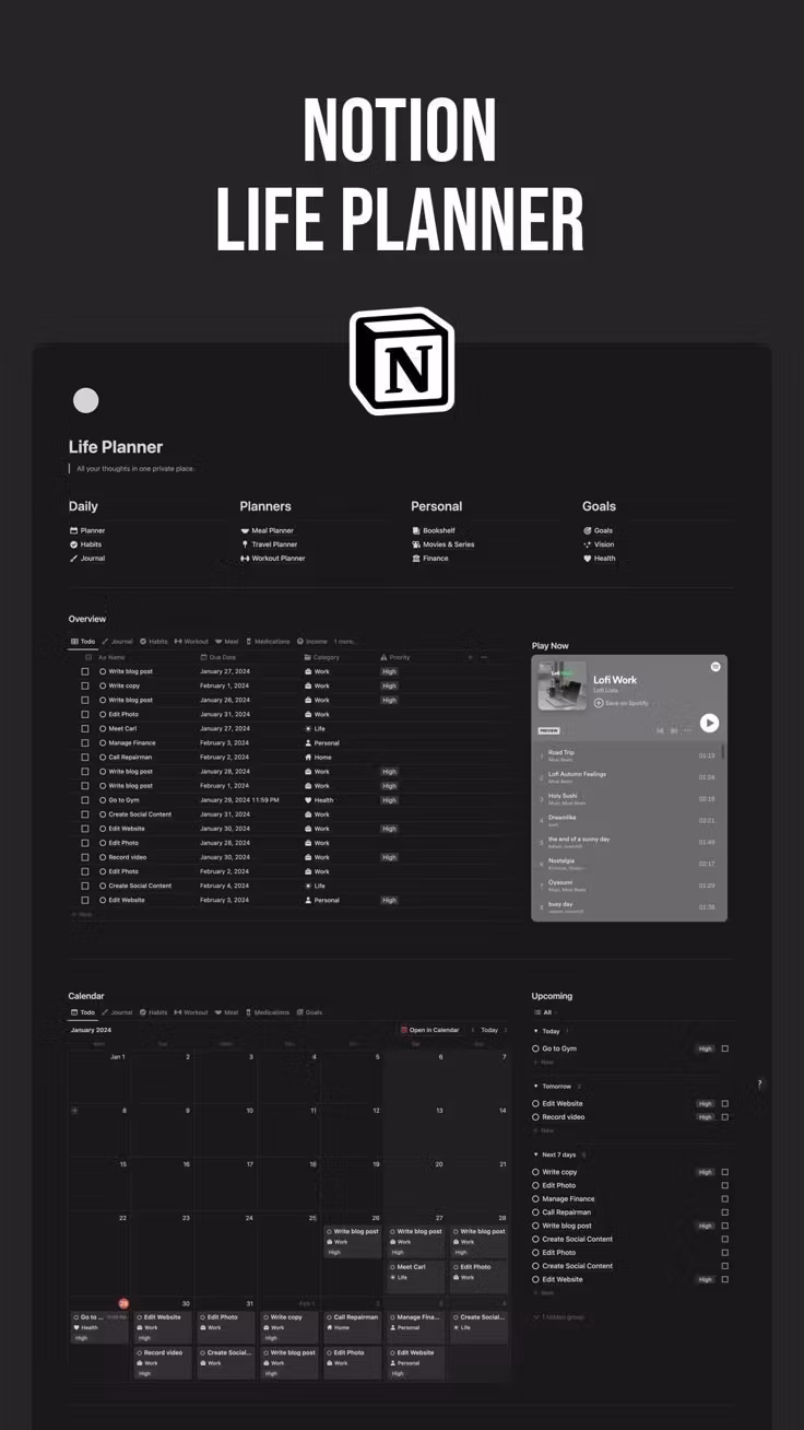 Notion Templates By Khuzi
