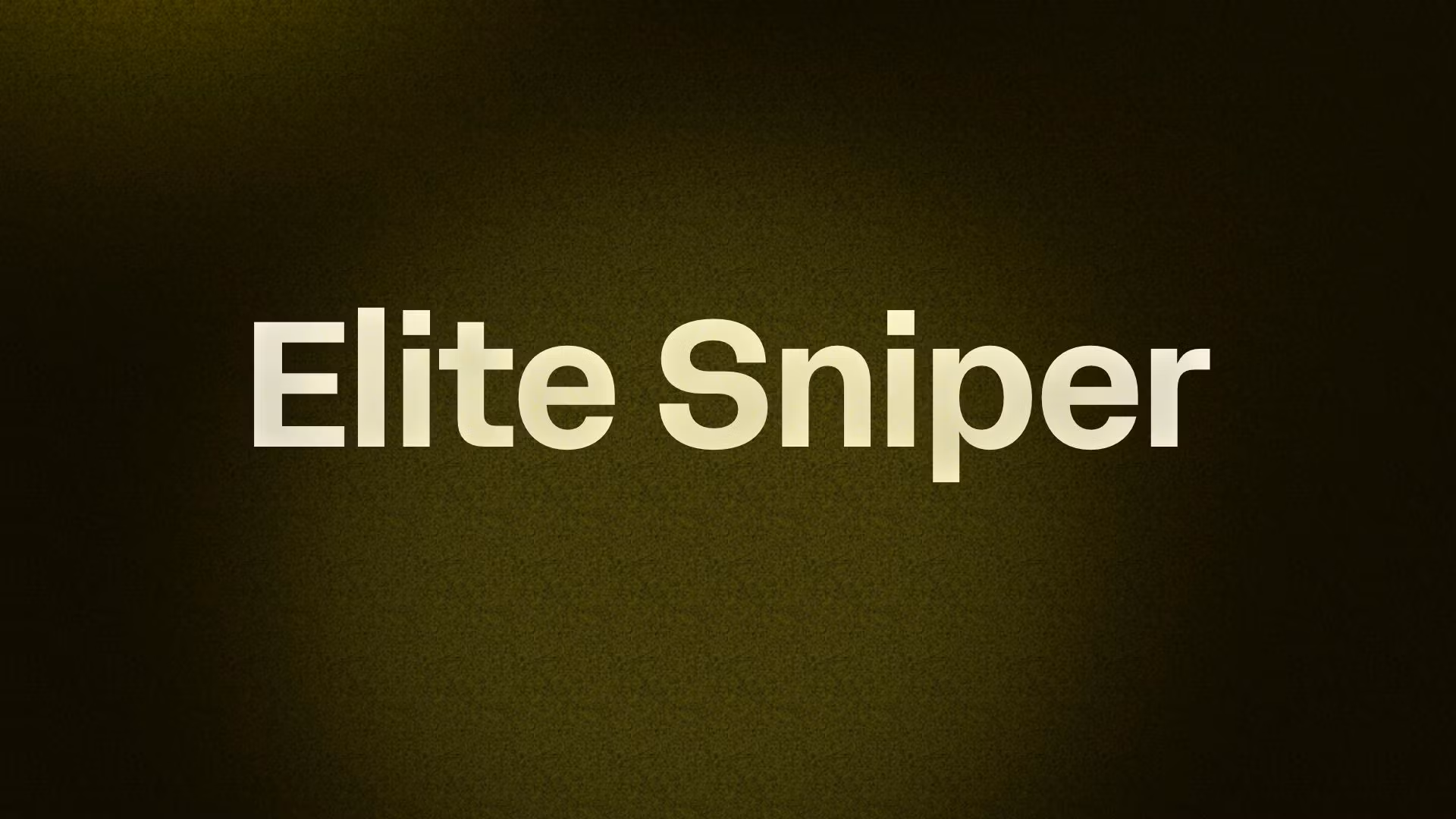 Elite Sniper