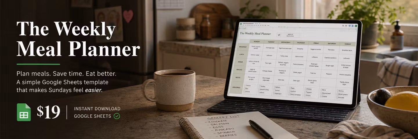 The Weekly Meal Planner
