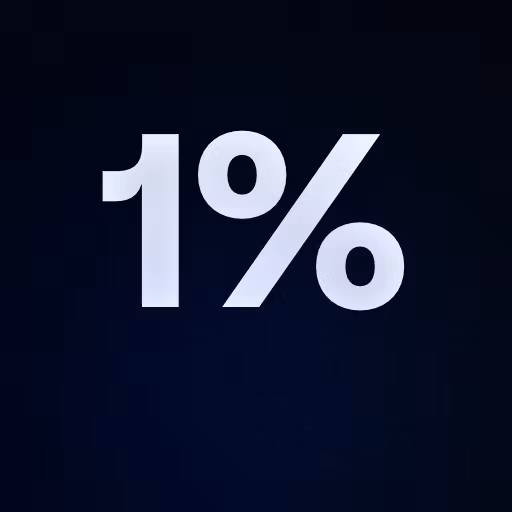 1%