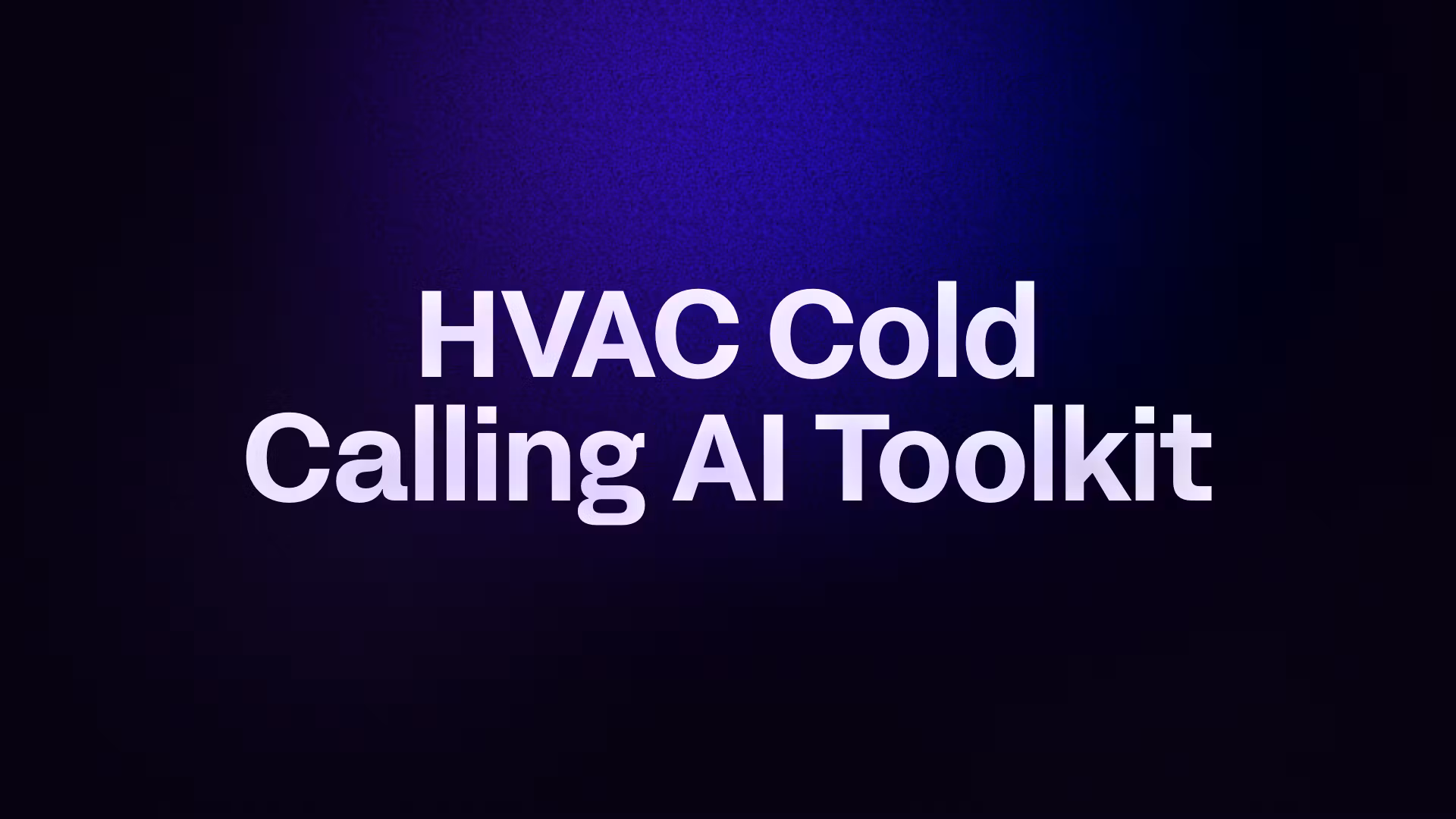 HVAC Cold Calling AI Toolkit 