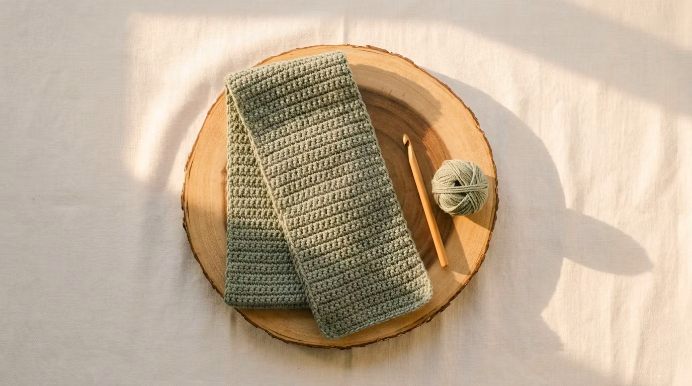 Finish Your First Wearable Crochet Scarf