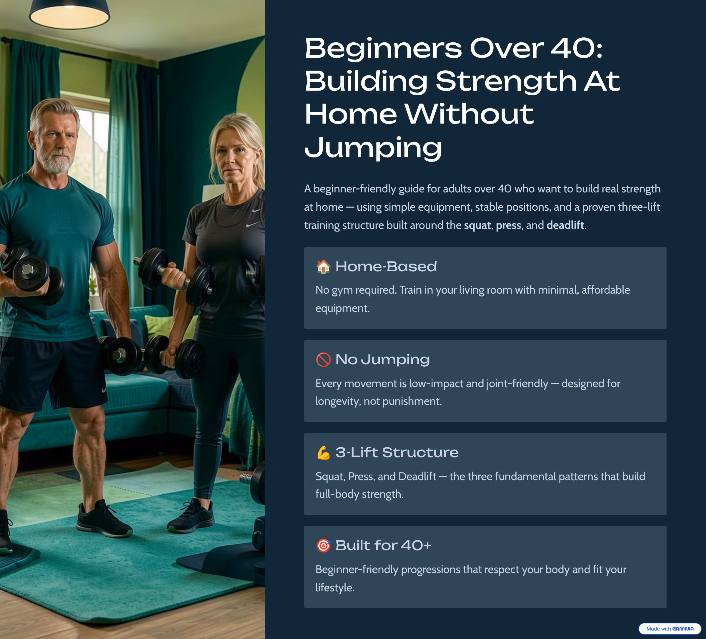 Beginners over 40 Building Strength