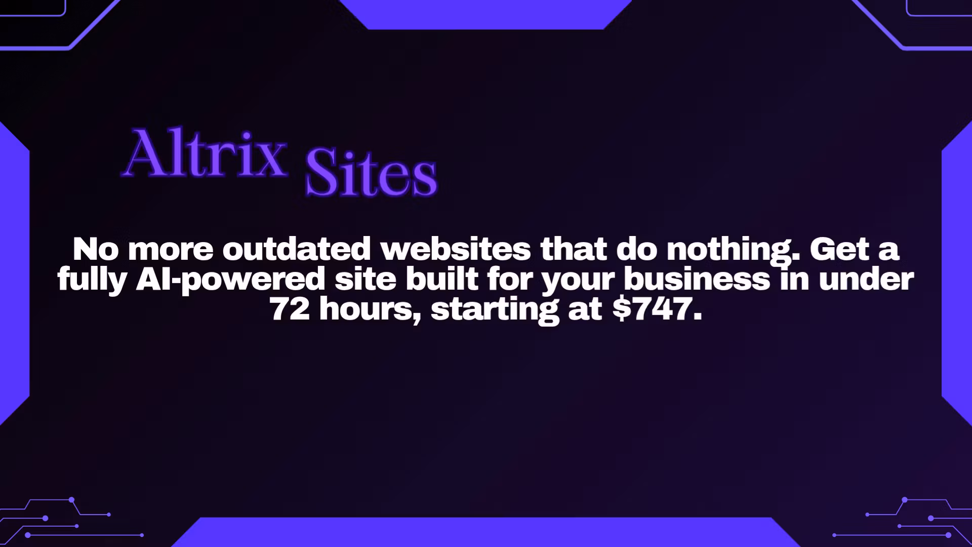 Altrix Sites — AI Website