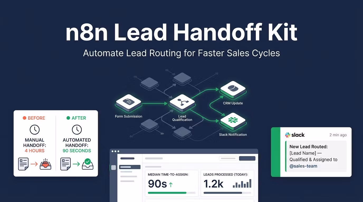 n8n Lead Handoff Kit for Small Service Agencies