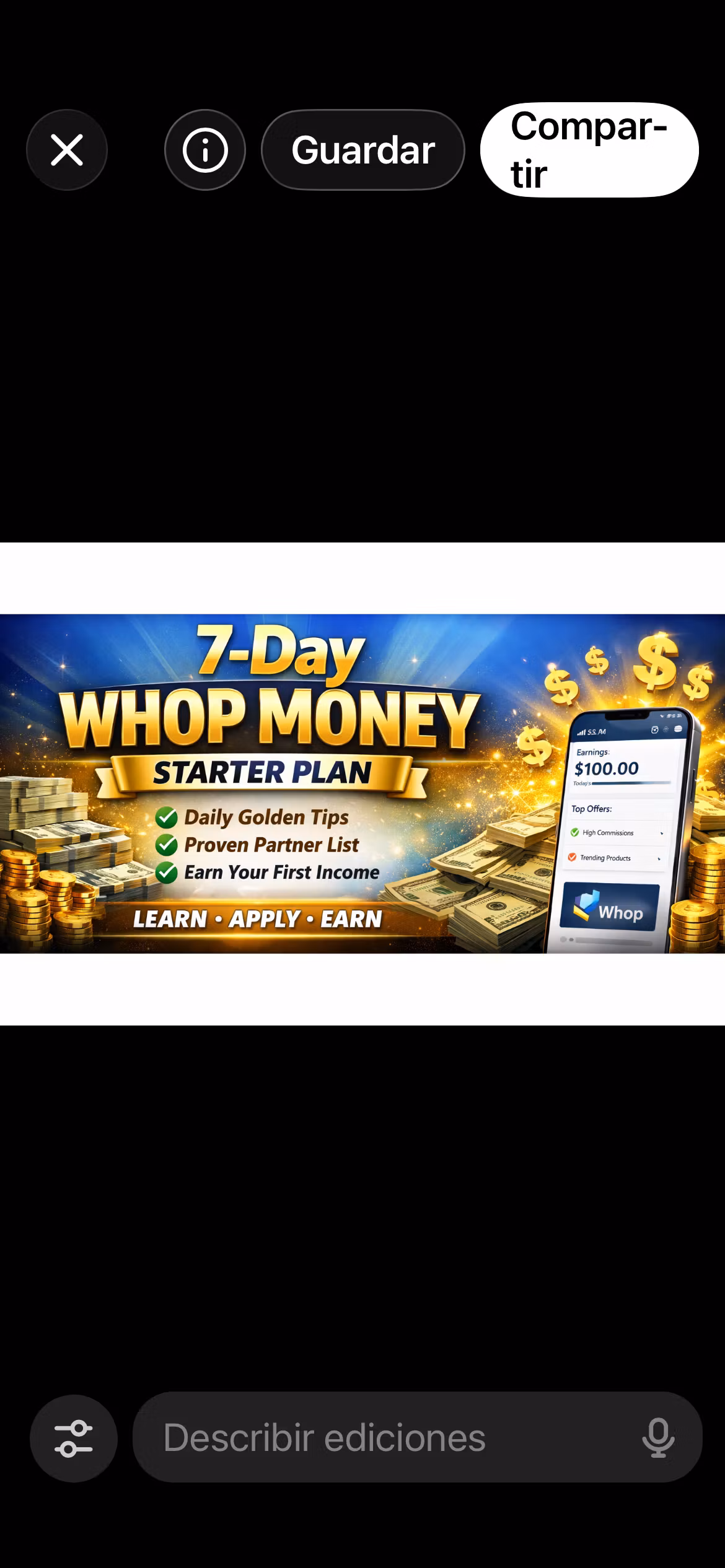 7 days starter plan to earn 💰
