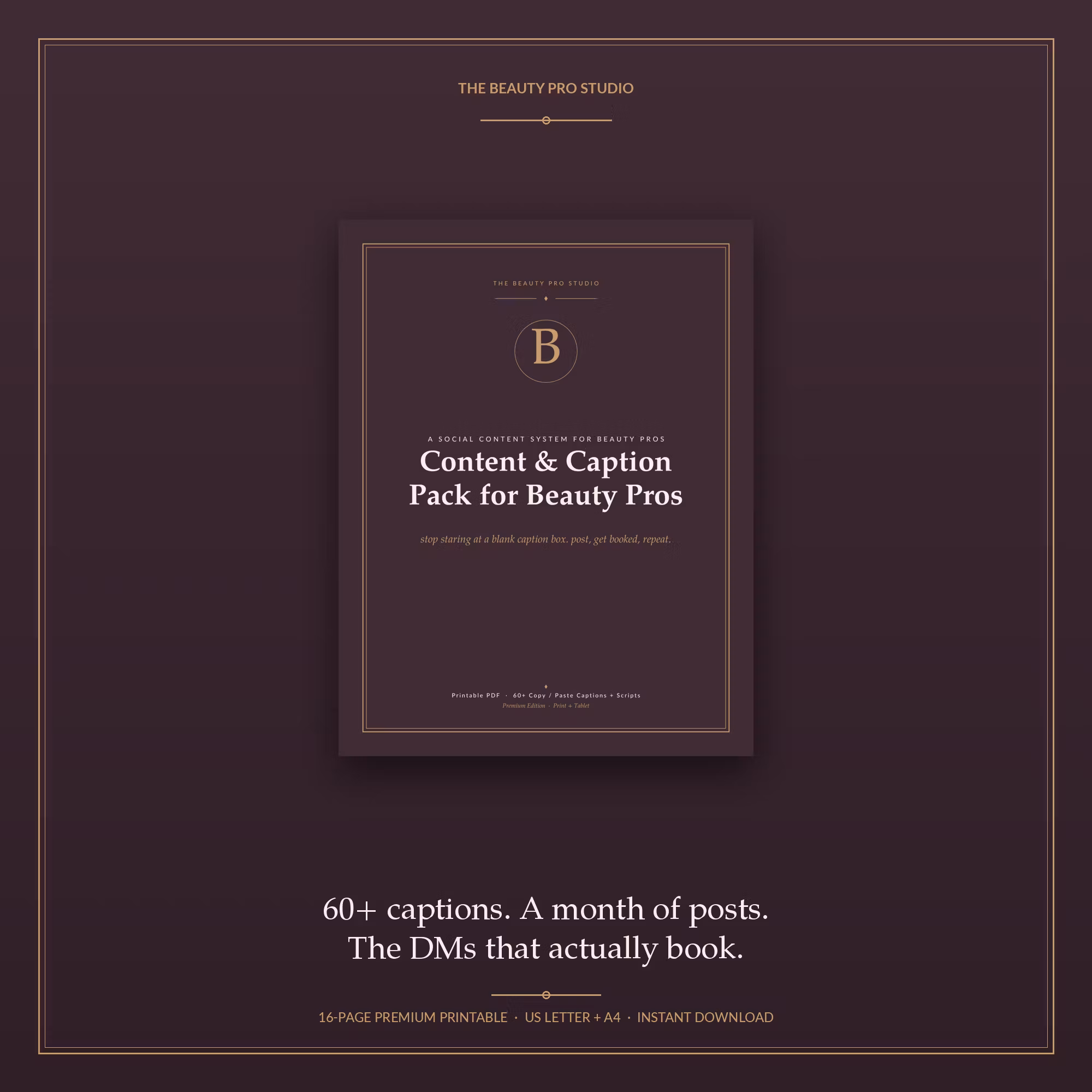 Beauty Pro Content & Caption Pack