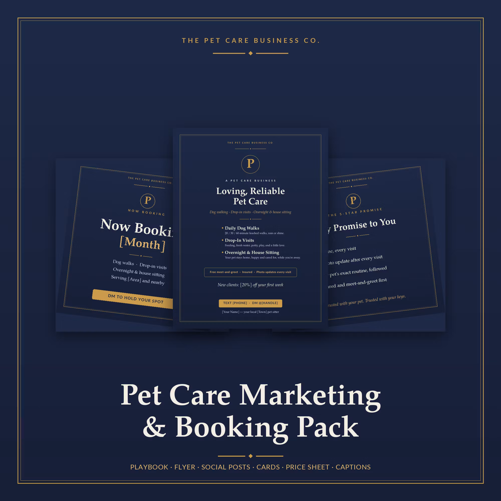 Pet Care Marketing & Booking Pack