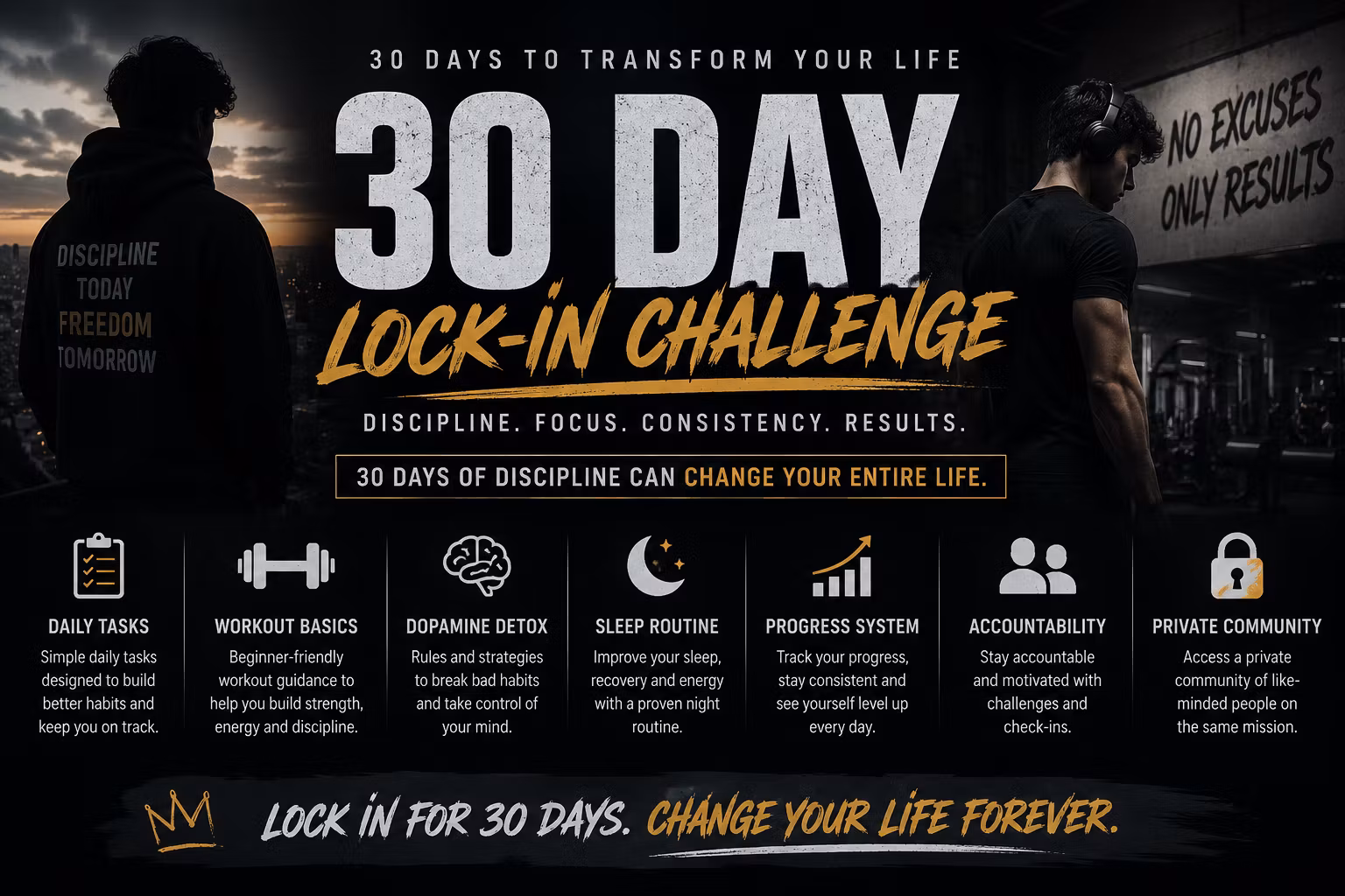 FREE 30 Day Challenge (No Gym)