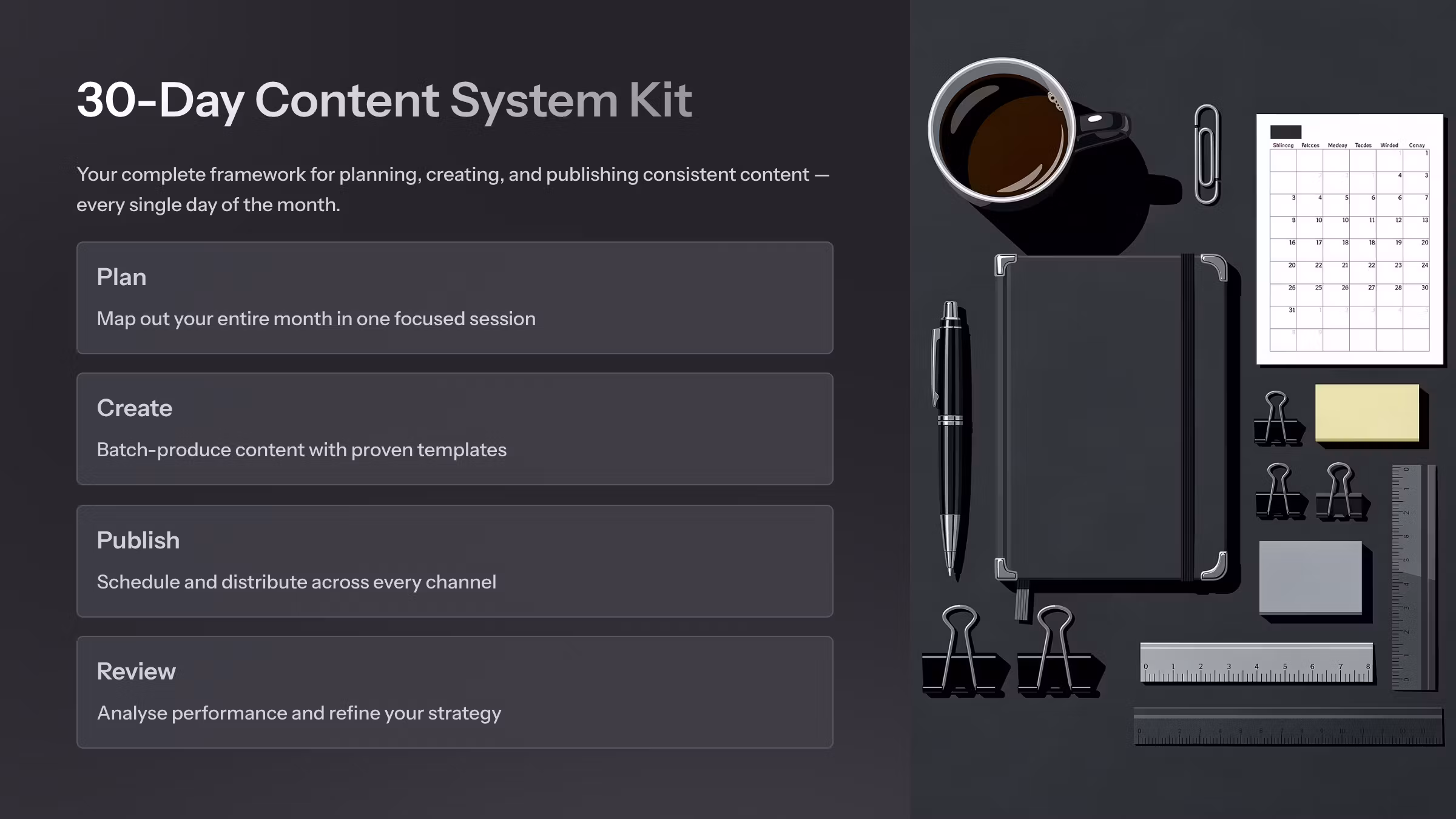 30-Day Content System Kit