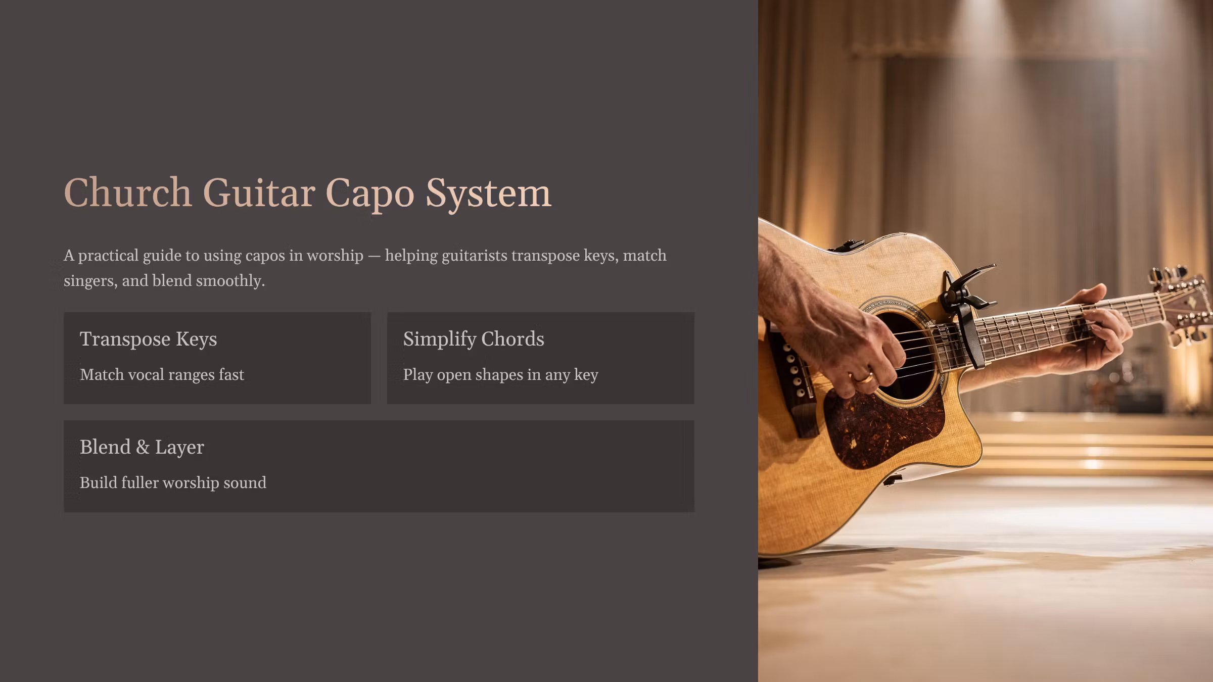 Church Guitar Capo System