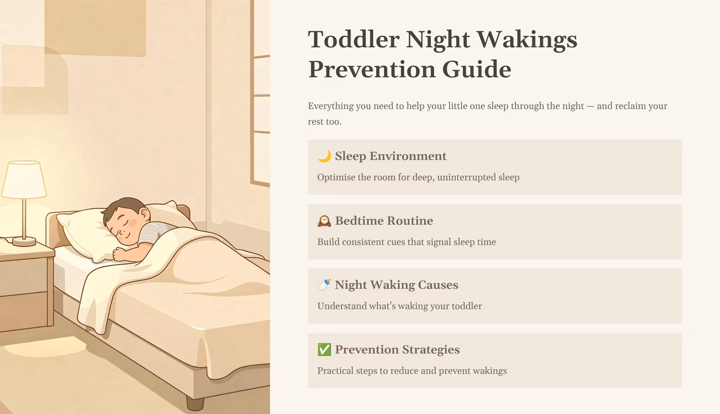Toddler Night Wakings Prevention Guide