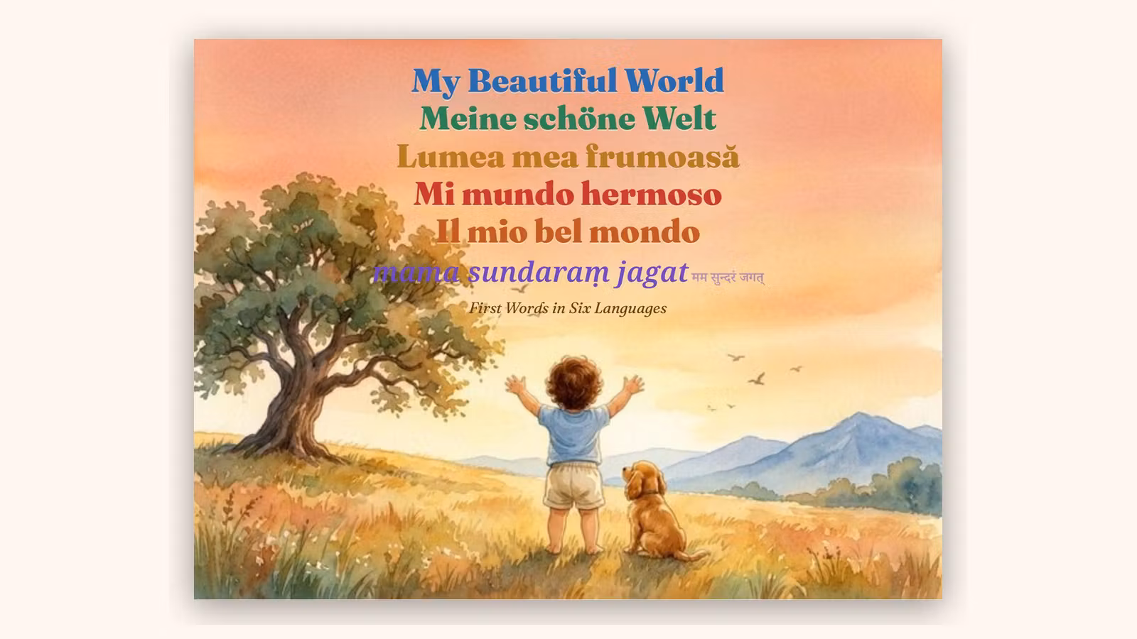 My Beautiful World — First Words in Six Languages