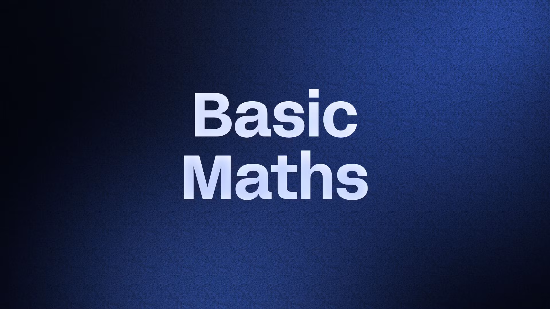 The Math Foundation