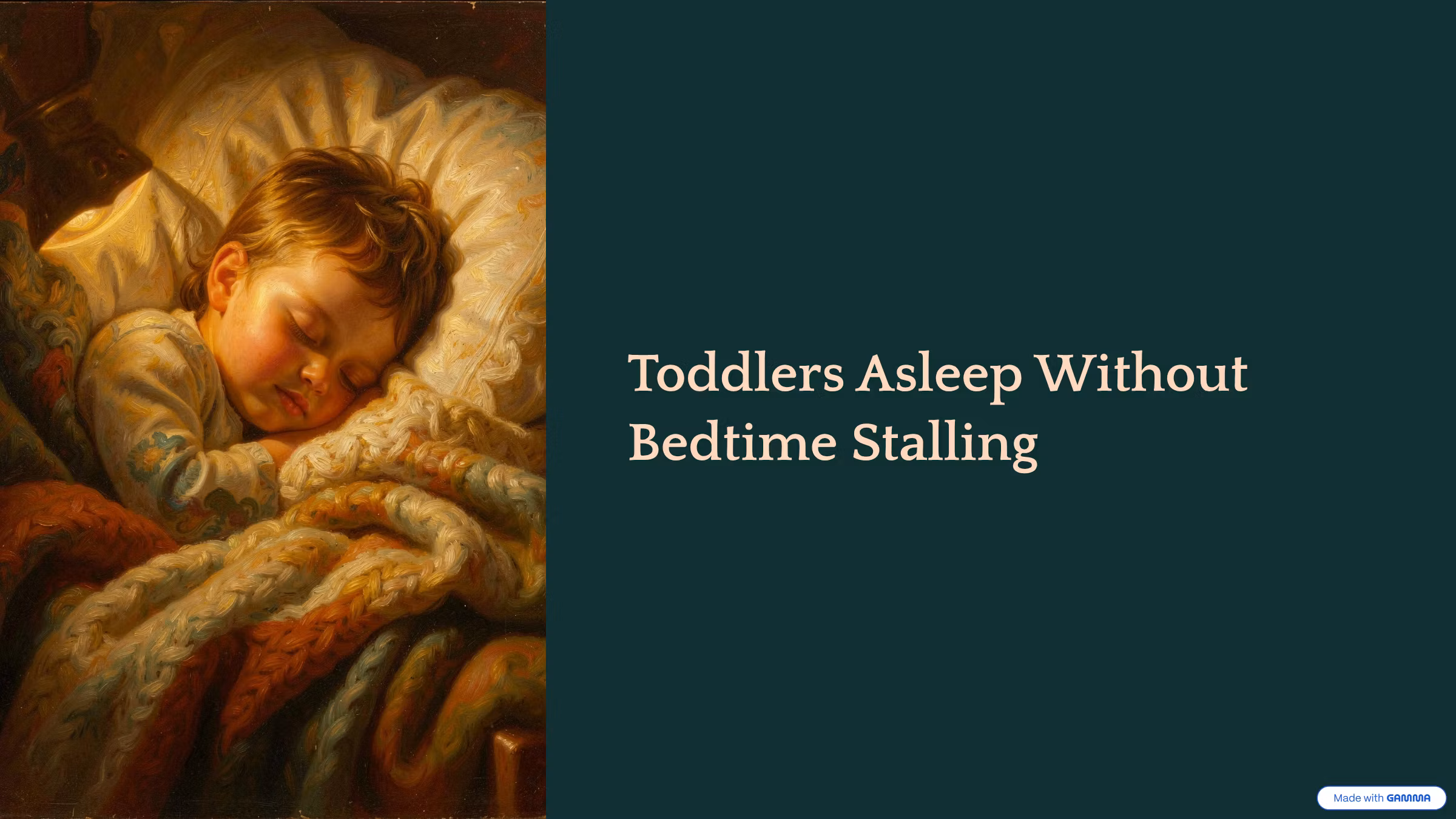 Parents Getting Toddlers Asleep Without Bedtime Stalling
