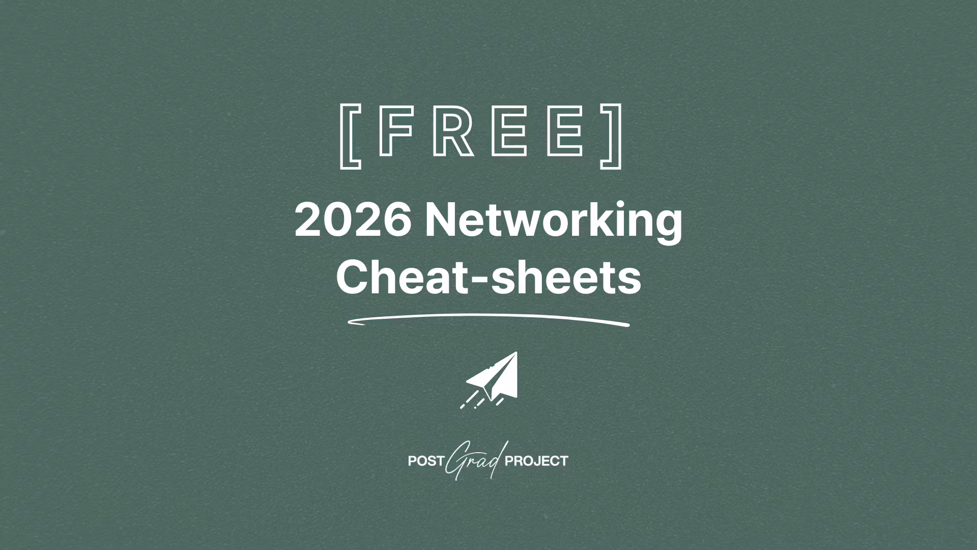 Free 2026 Networking Guide