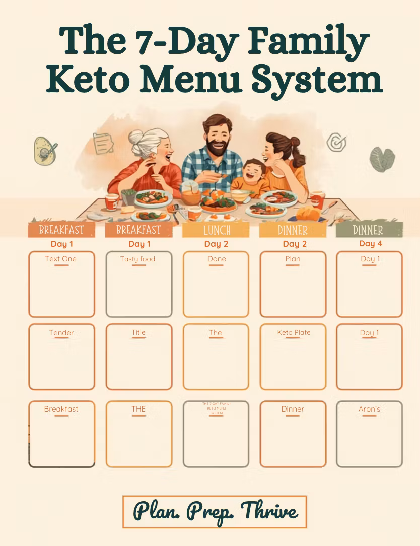 7-Day Family Keto Menu: Shop & Prep!