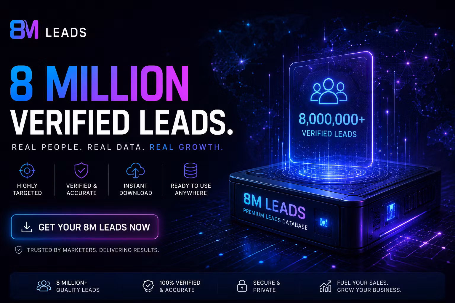 8M ready to pay customers or clients 