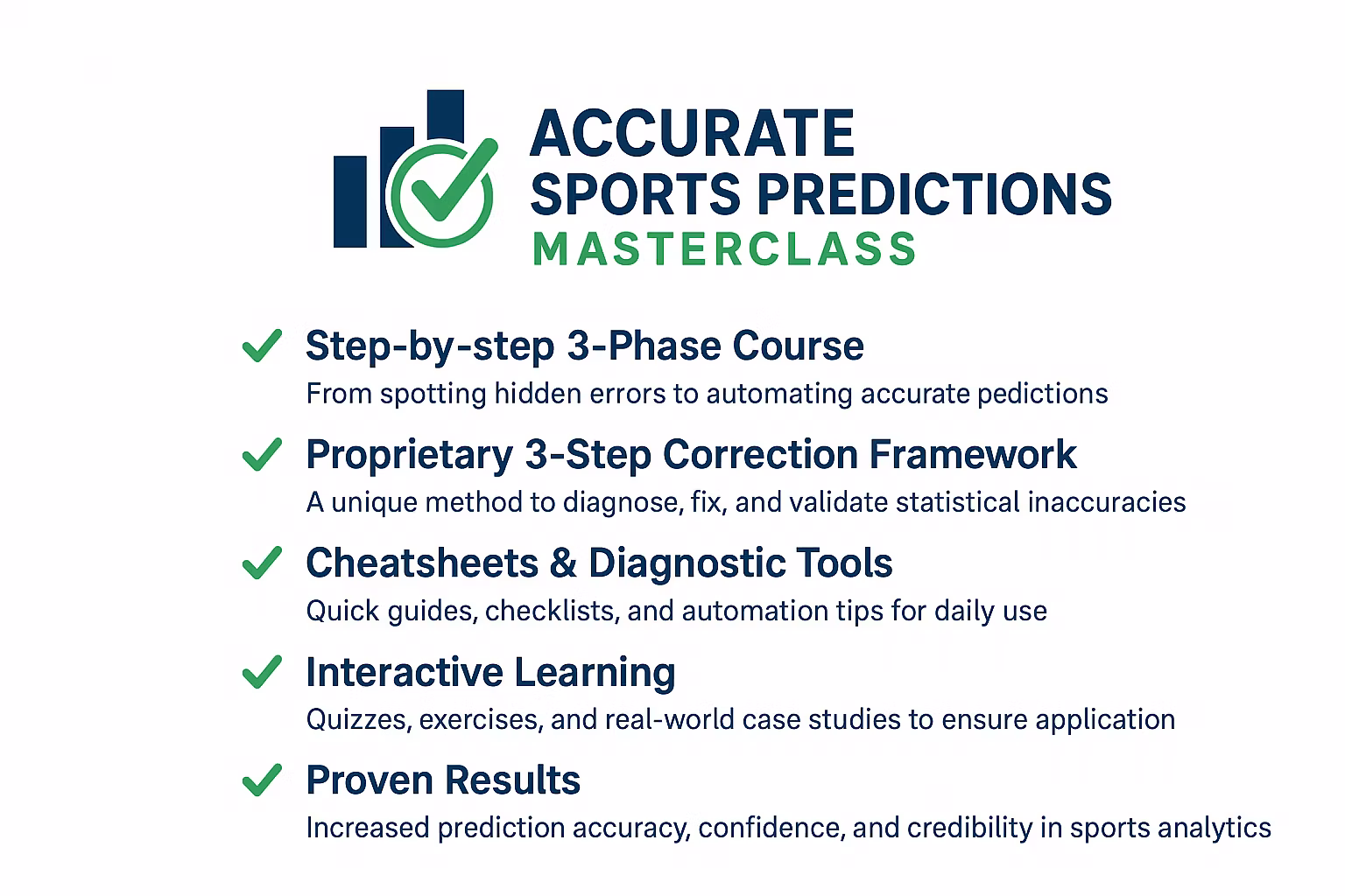 Accurate Sports Predictions Masterclass
