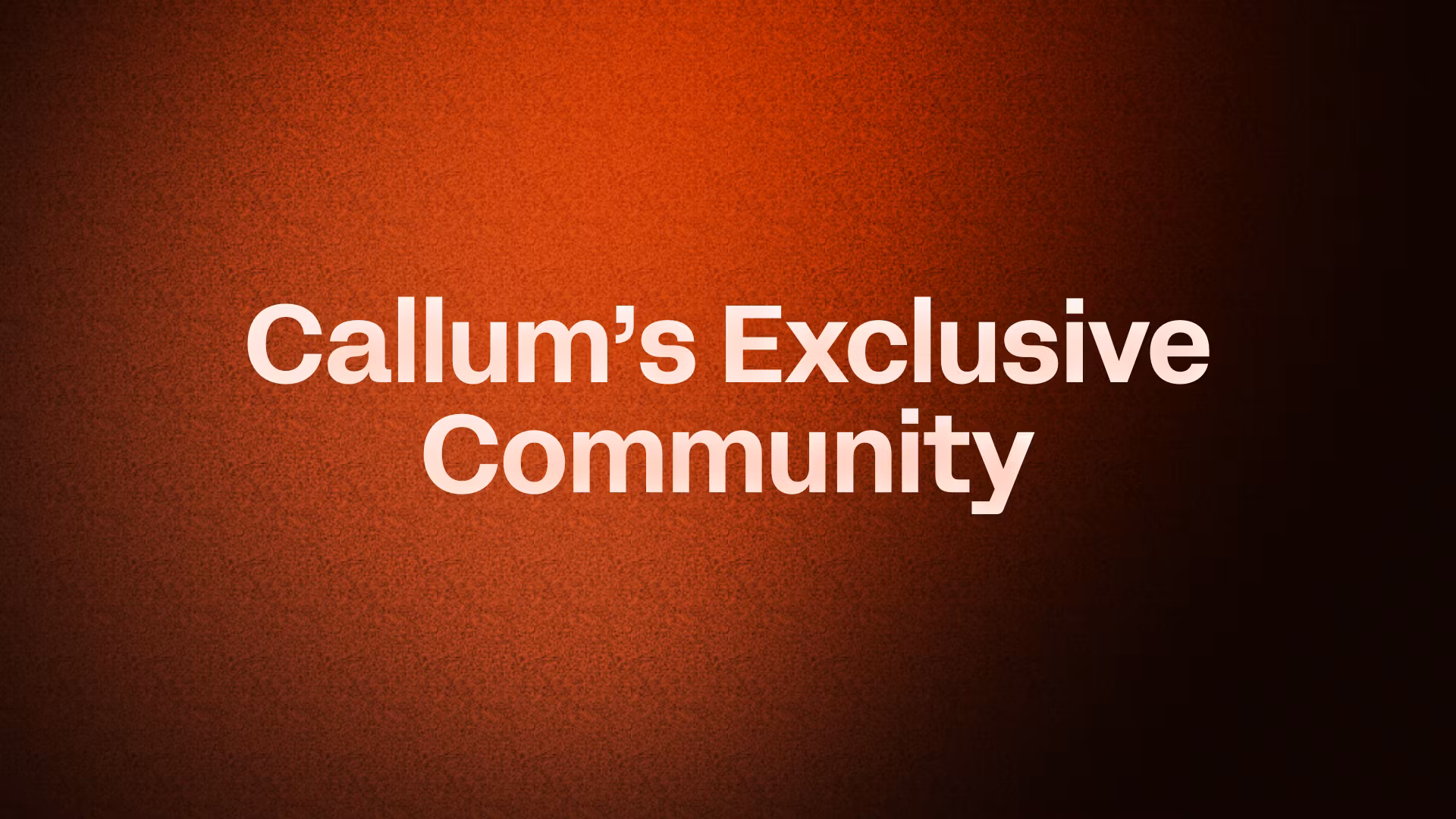 Exclusive community 