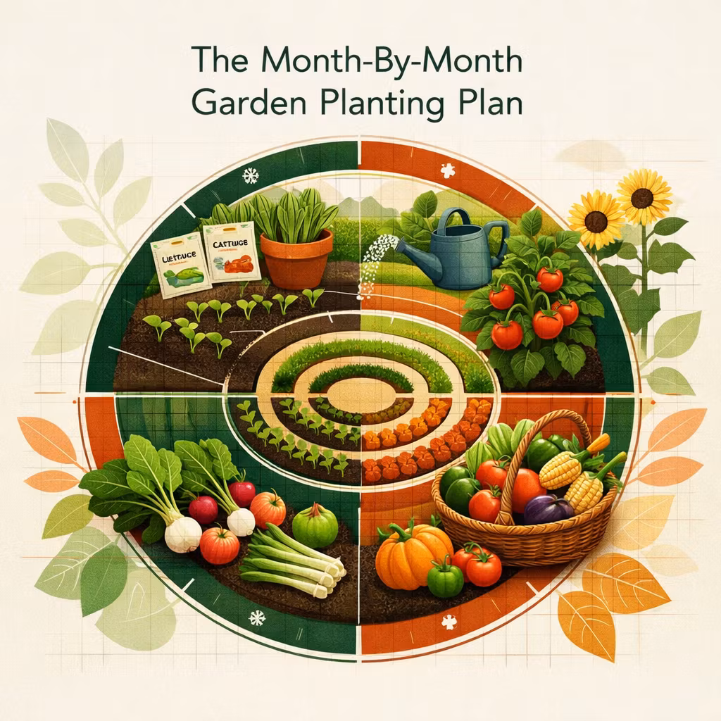 The Month-By-Month Garden Planting Plan 