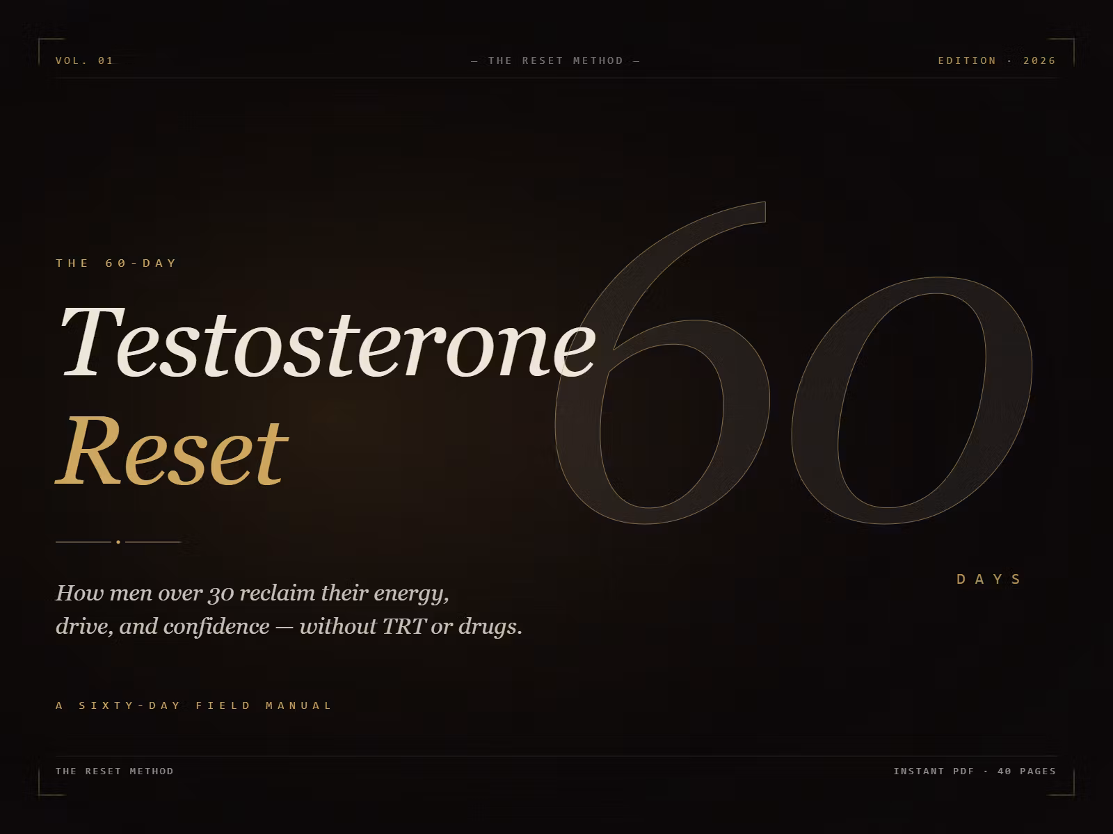 The 60-Day Testosterone Reset