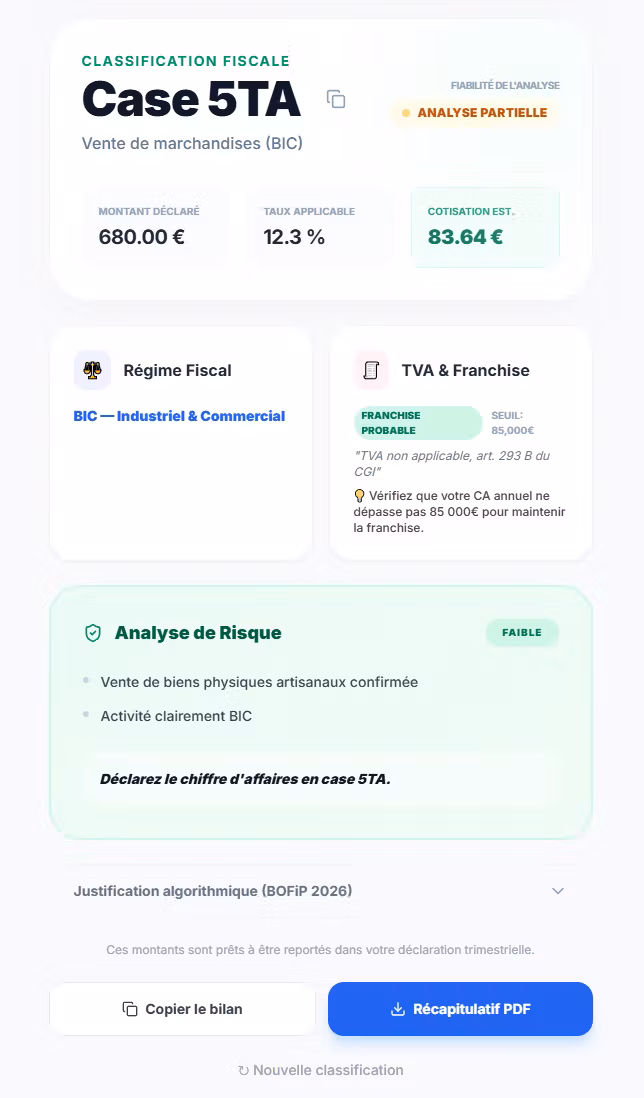 Kaseo — Assistant de déclaration URSSAF pour indépendants