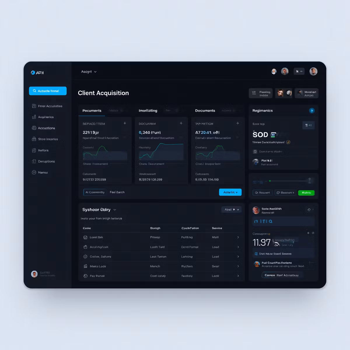 Client acquisition system 