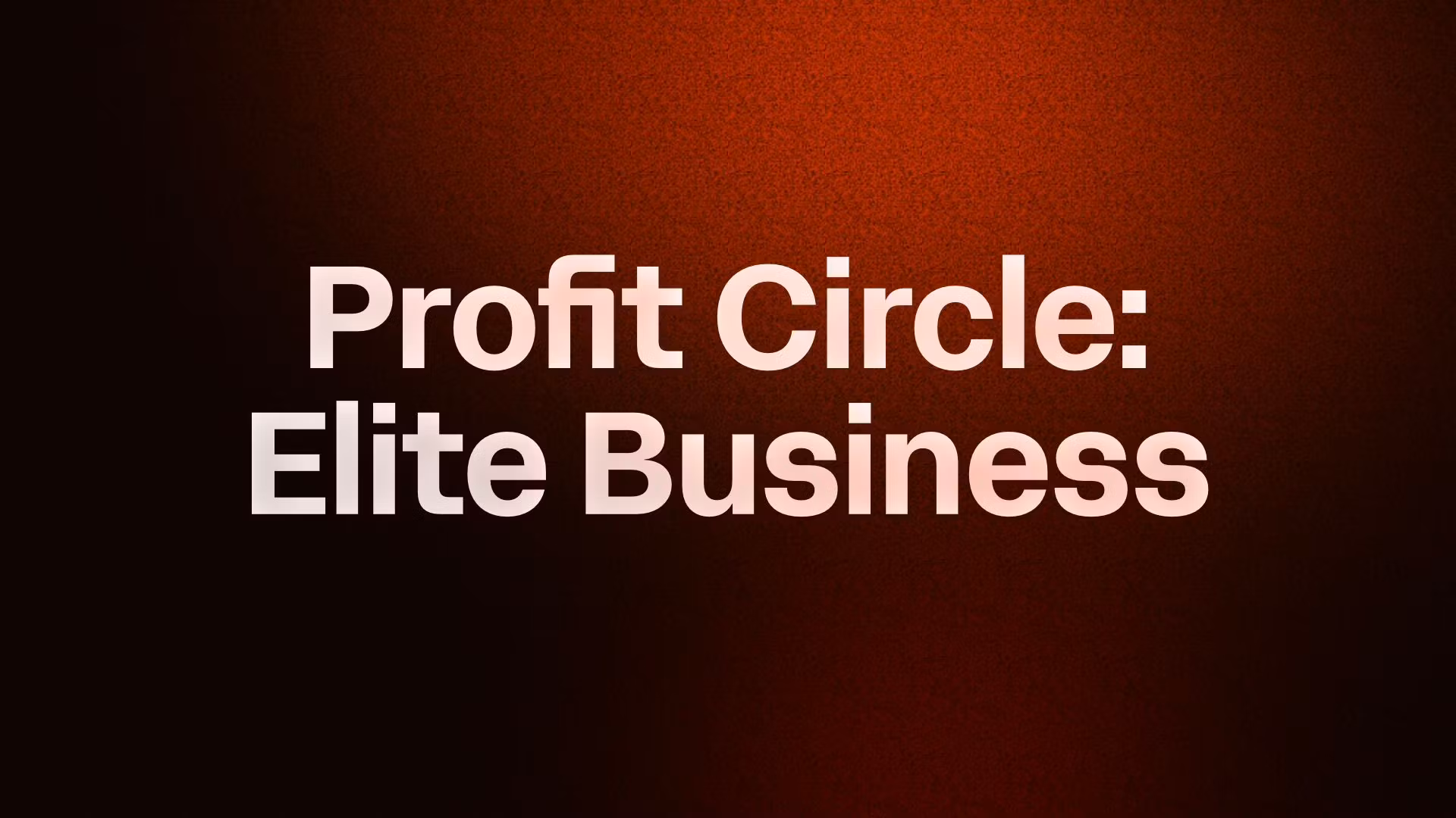 Profit Circle: SaaS Sprint