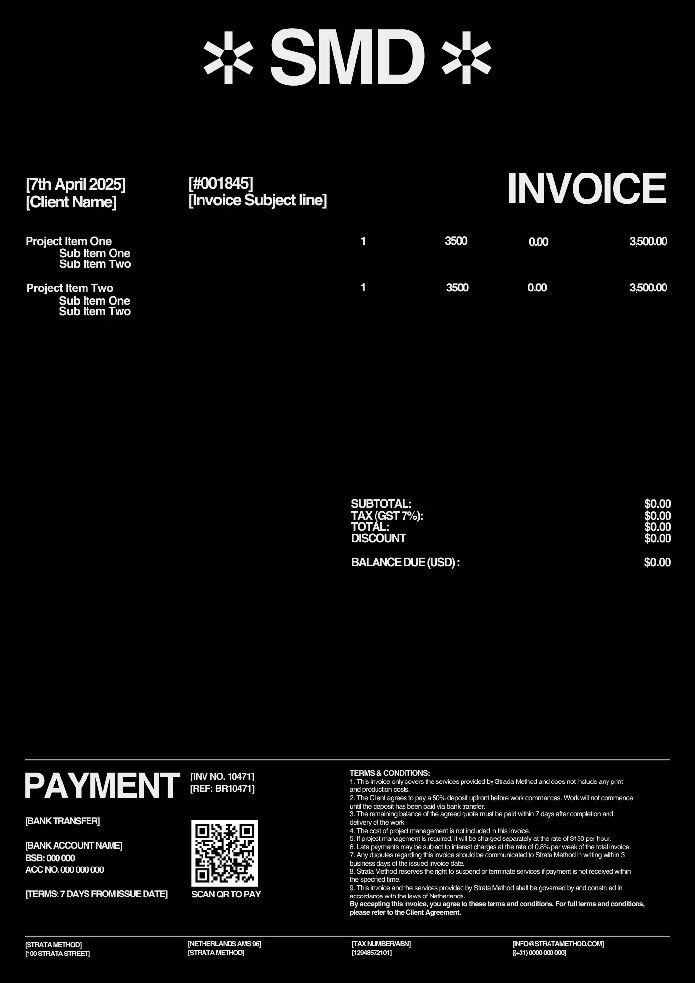 INVOICE TEMPLATE