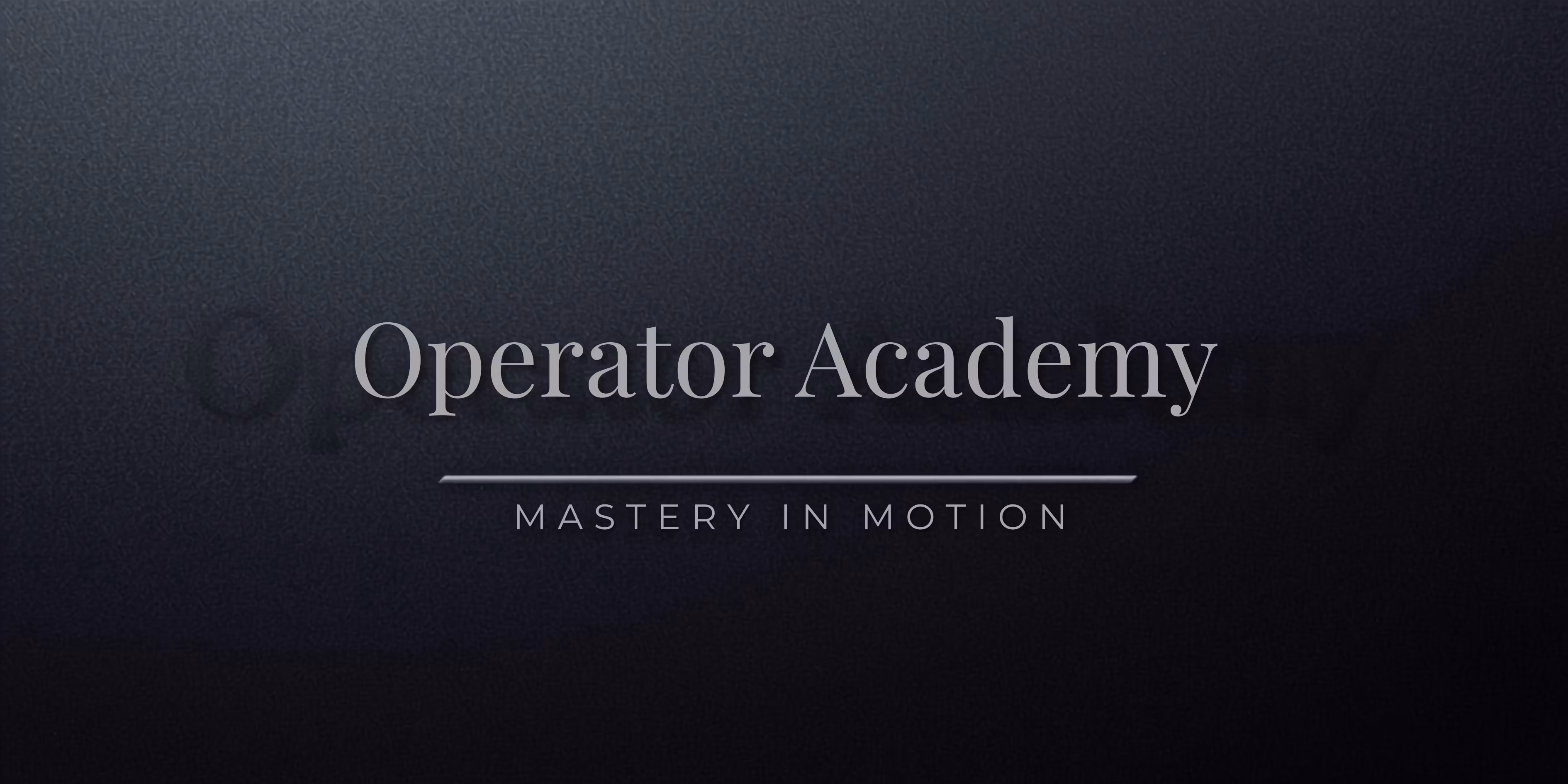 Operator Academy 