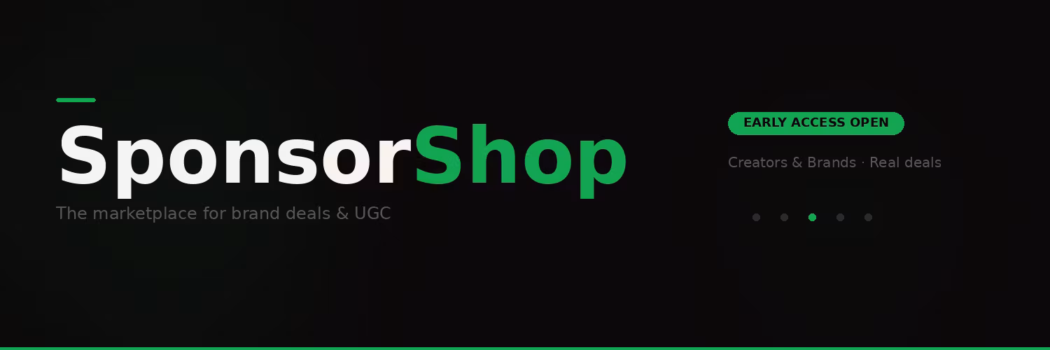 Sponsor Shop early access