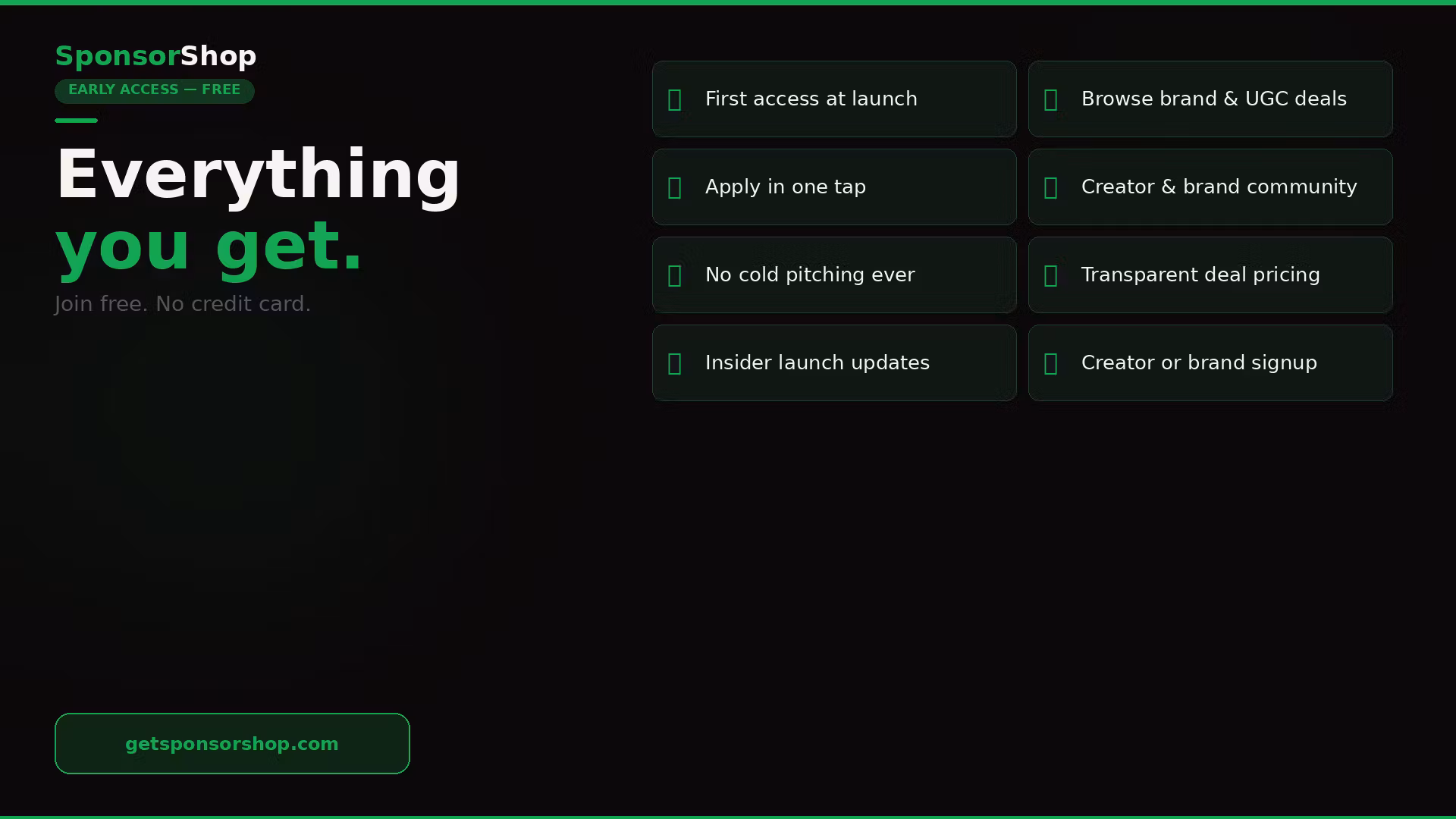 Early access 