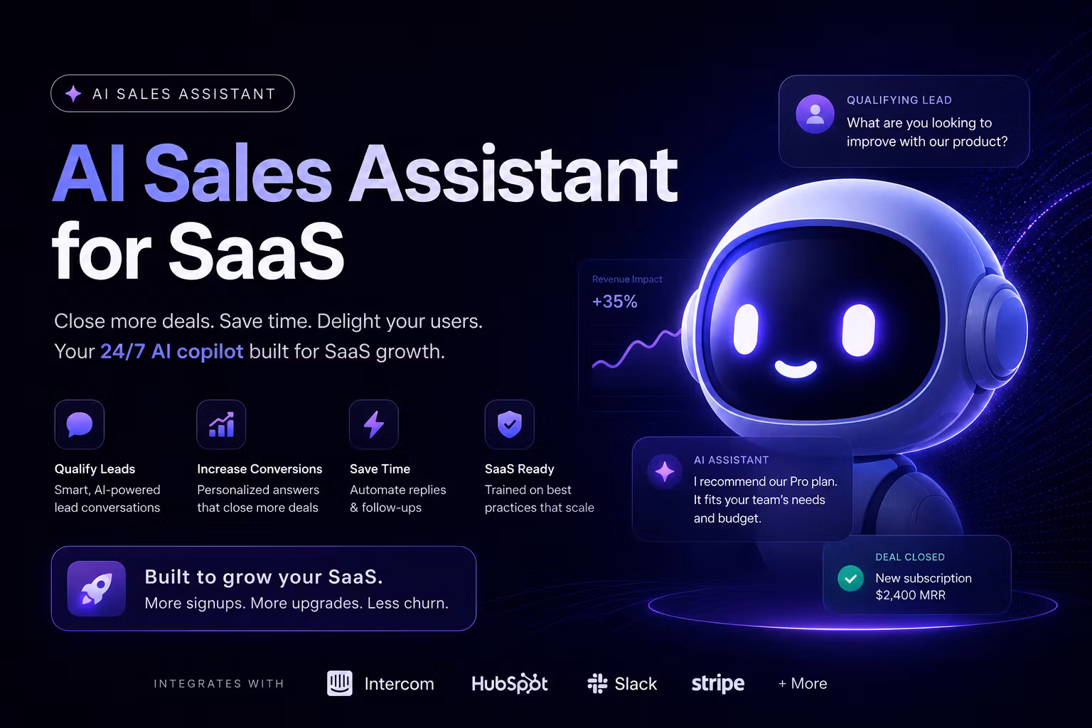 AI Sales Assistant for SaaS
