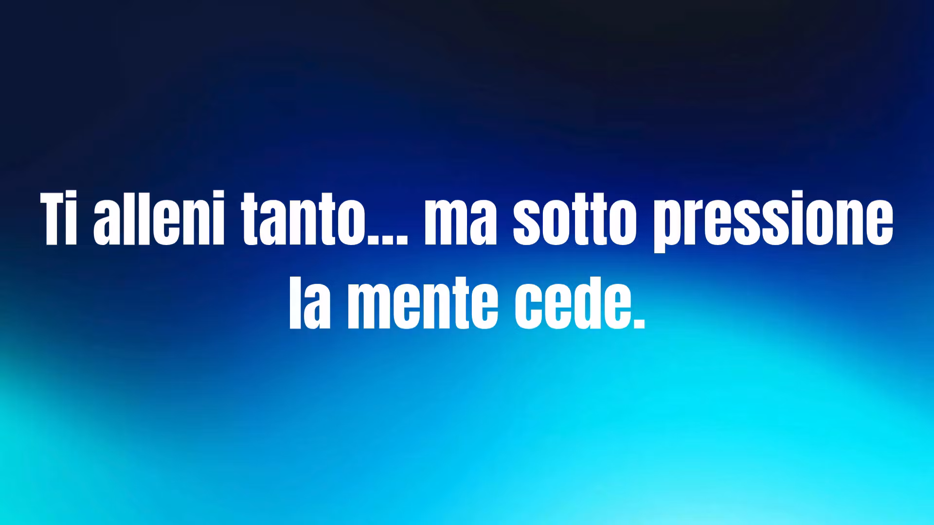 Protocollo mentale per performance