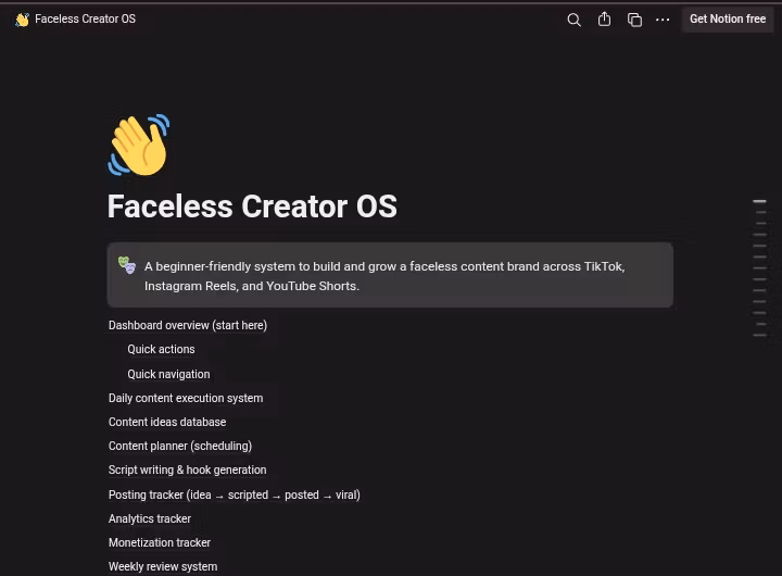 Faceless Creator OS | TikTok Automation & Make Money Online System